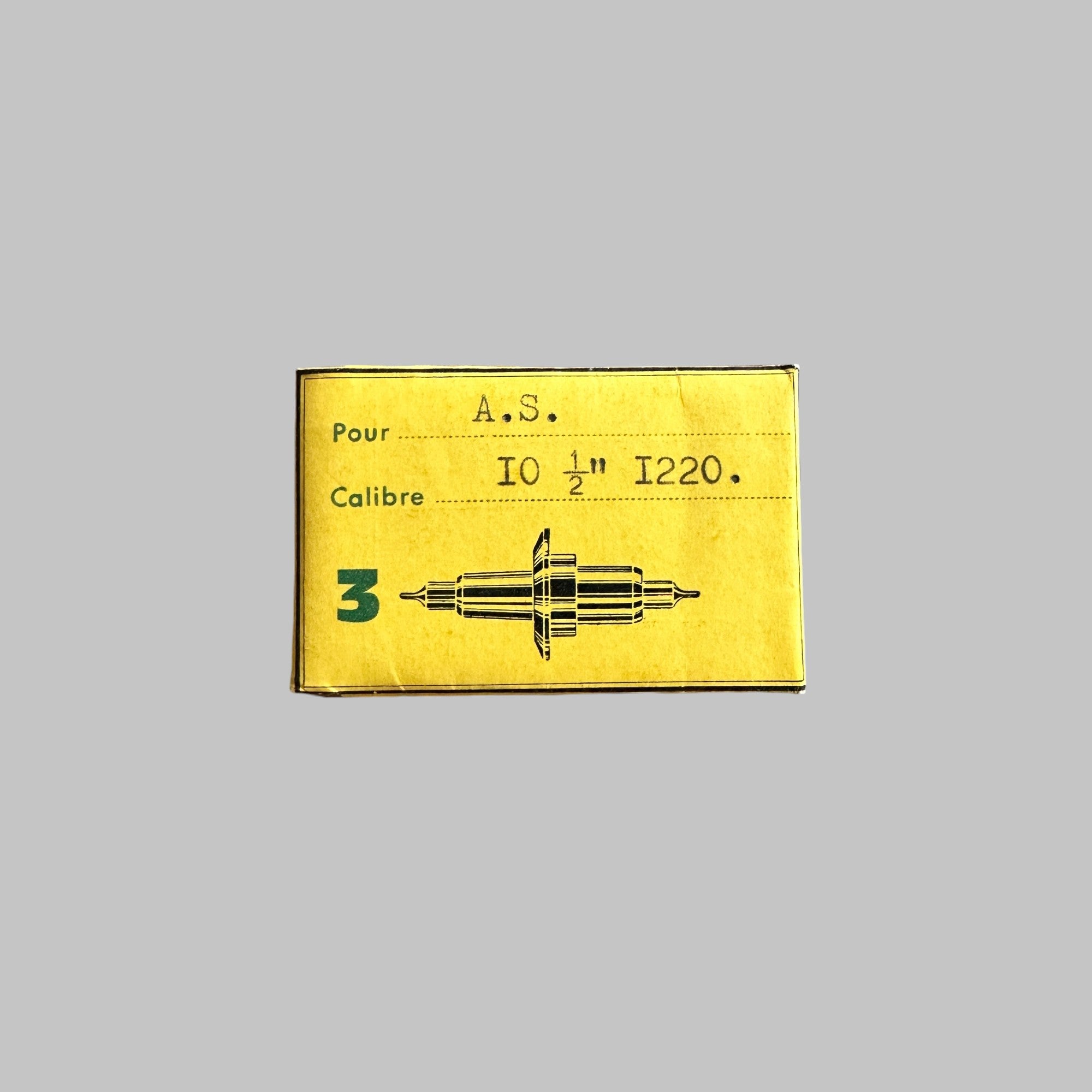 Genuine original vintage balance staff from AS for caliber 1220