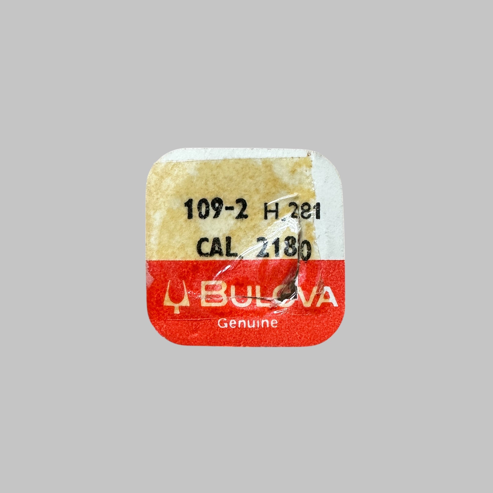 Genuine original vintage center wheel with pinion from Bulova for caliber 2180 referenced with nomenclature 109-2