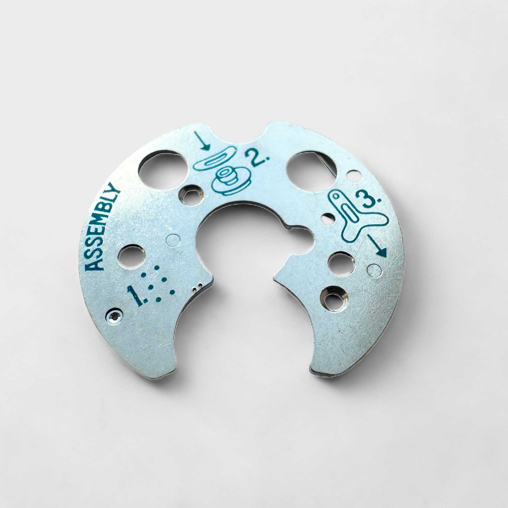 Genuine original vintage date indicator guard from BUREN for caliber 11 referenced with nomenclature 2535