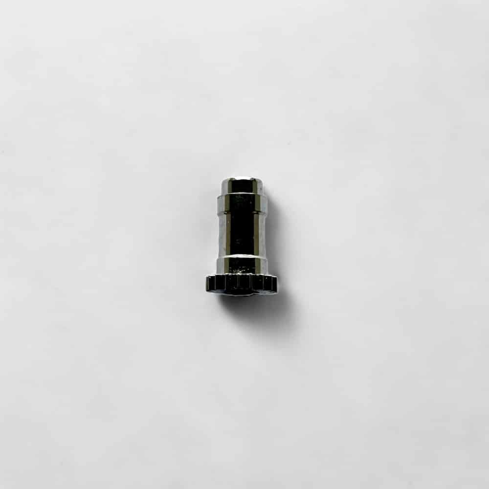 Back of Genuine original vintage cannon pinion without clam notch from BUREN for caliber 42349 referenced with nomenclature 243