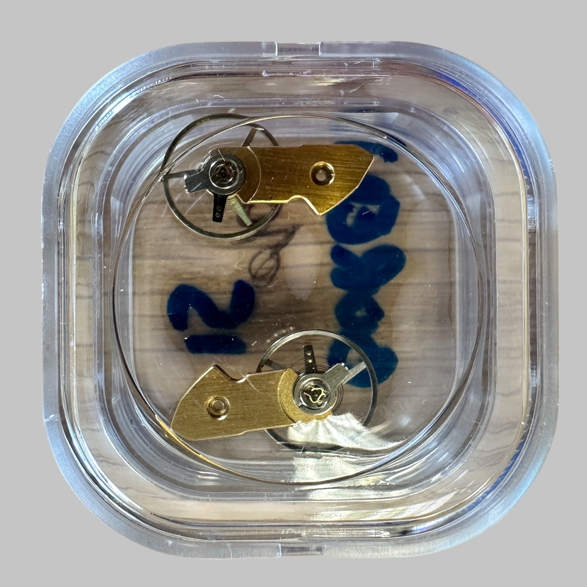 Genuine original vintage complete balance with bridge from Buren for caliber 15 referenced with nomenclature 721 + 121