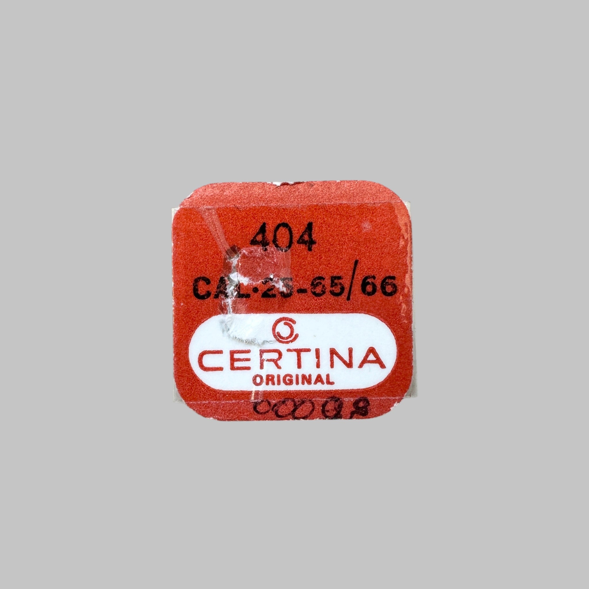 Genuine original vintage female stem from Certina for caliber 25-65/25-66 referenced with nomenclature 404 - side view