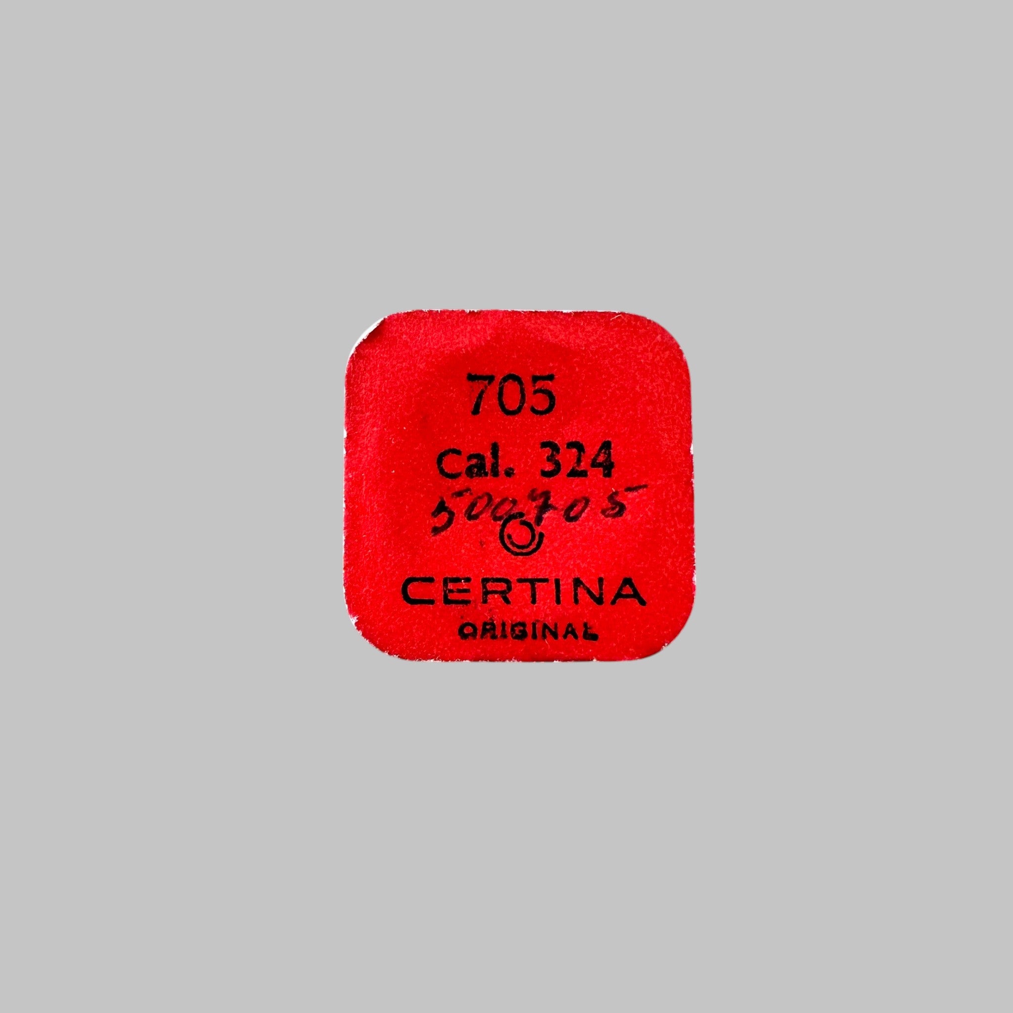 Genuine original vintage escape wheel from Certina for caliber 324 referenced with nomenclature 705 - side view