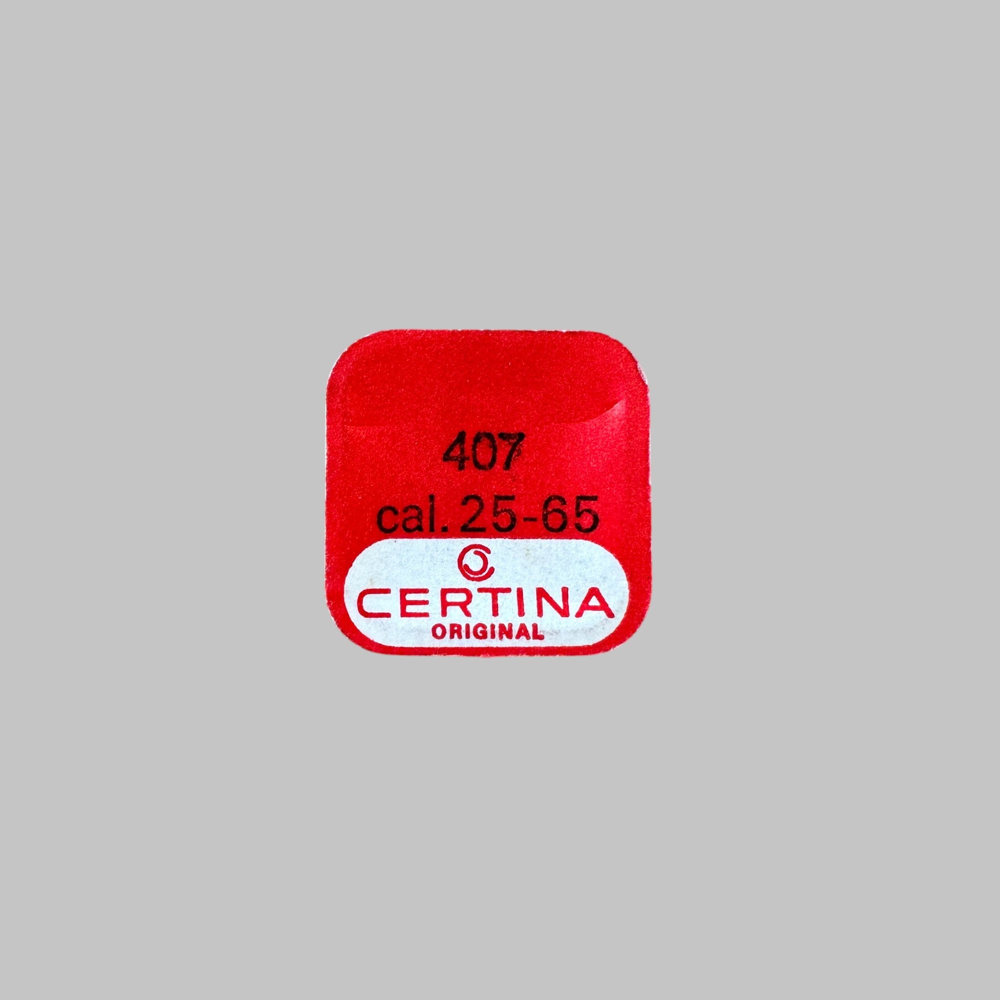 Genuine original vintage sliding pinion from Certina for caliber 25-65 referenced with nomenclature 407 - side view