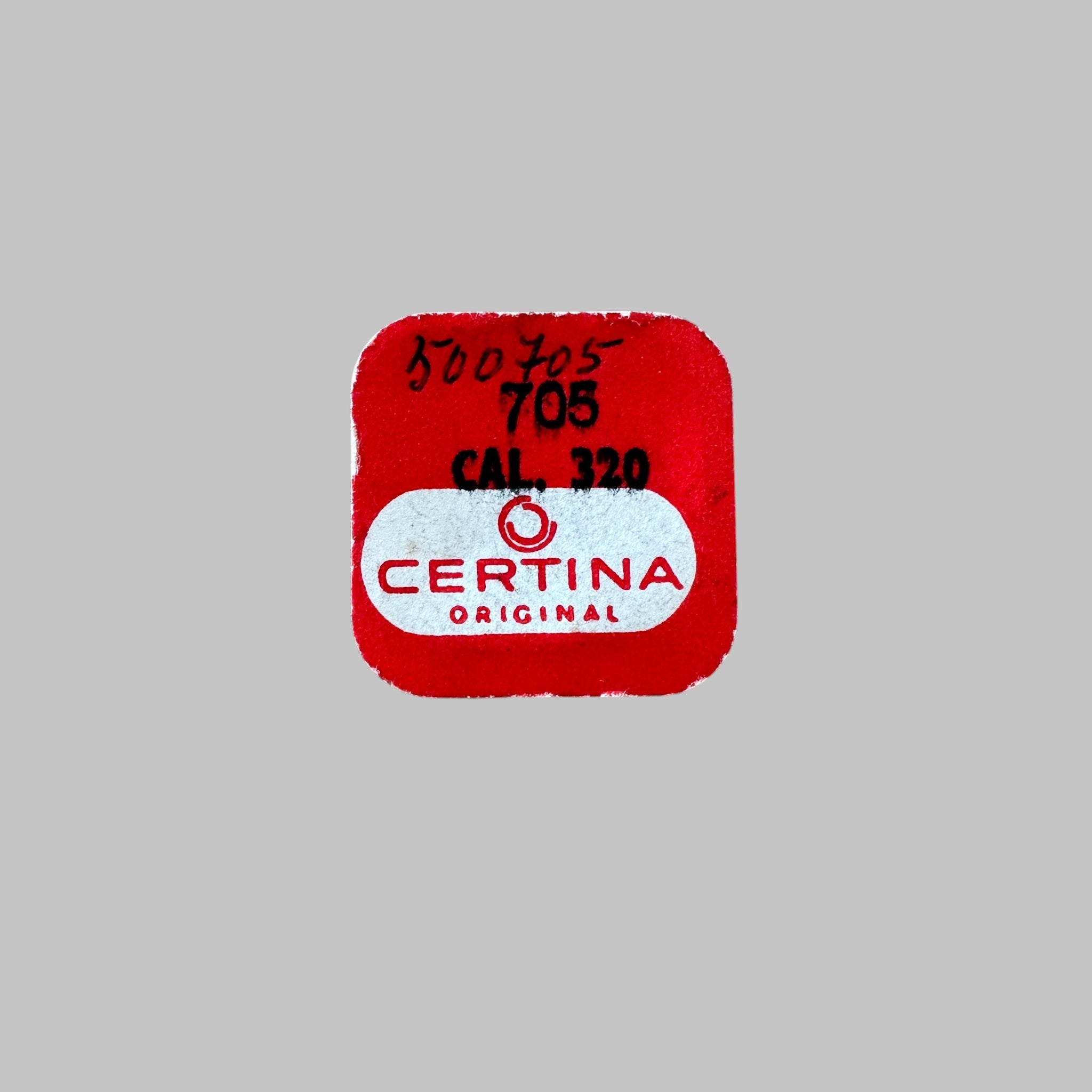 Genuine original vintage escape wheel from Certina for caliber 320 referenced with nomenclature 705 - side view