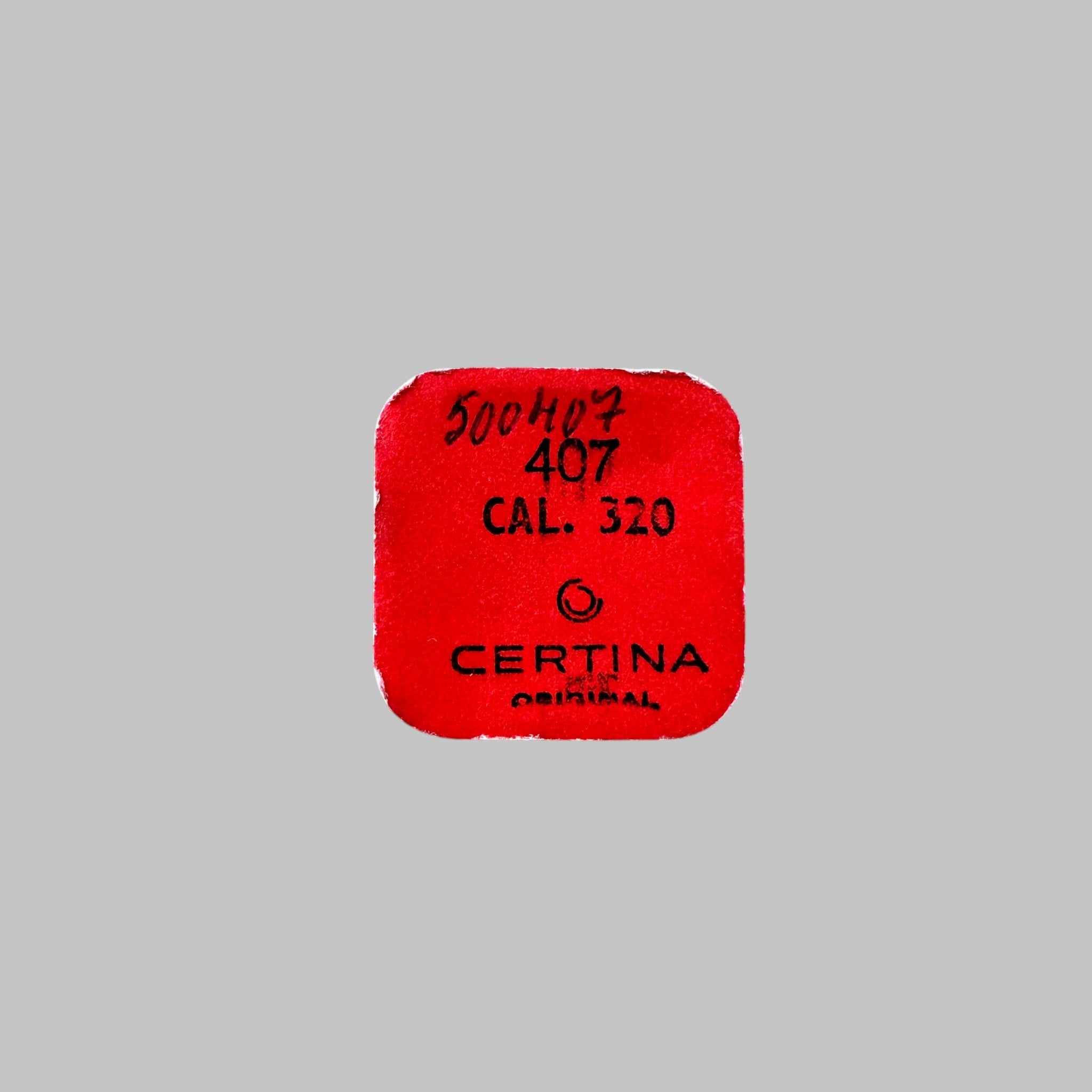 Genuine original vintage sliding pinion from Certina for caliber 320 referenced with nomenclature 407 - side view