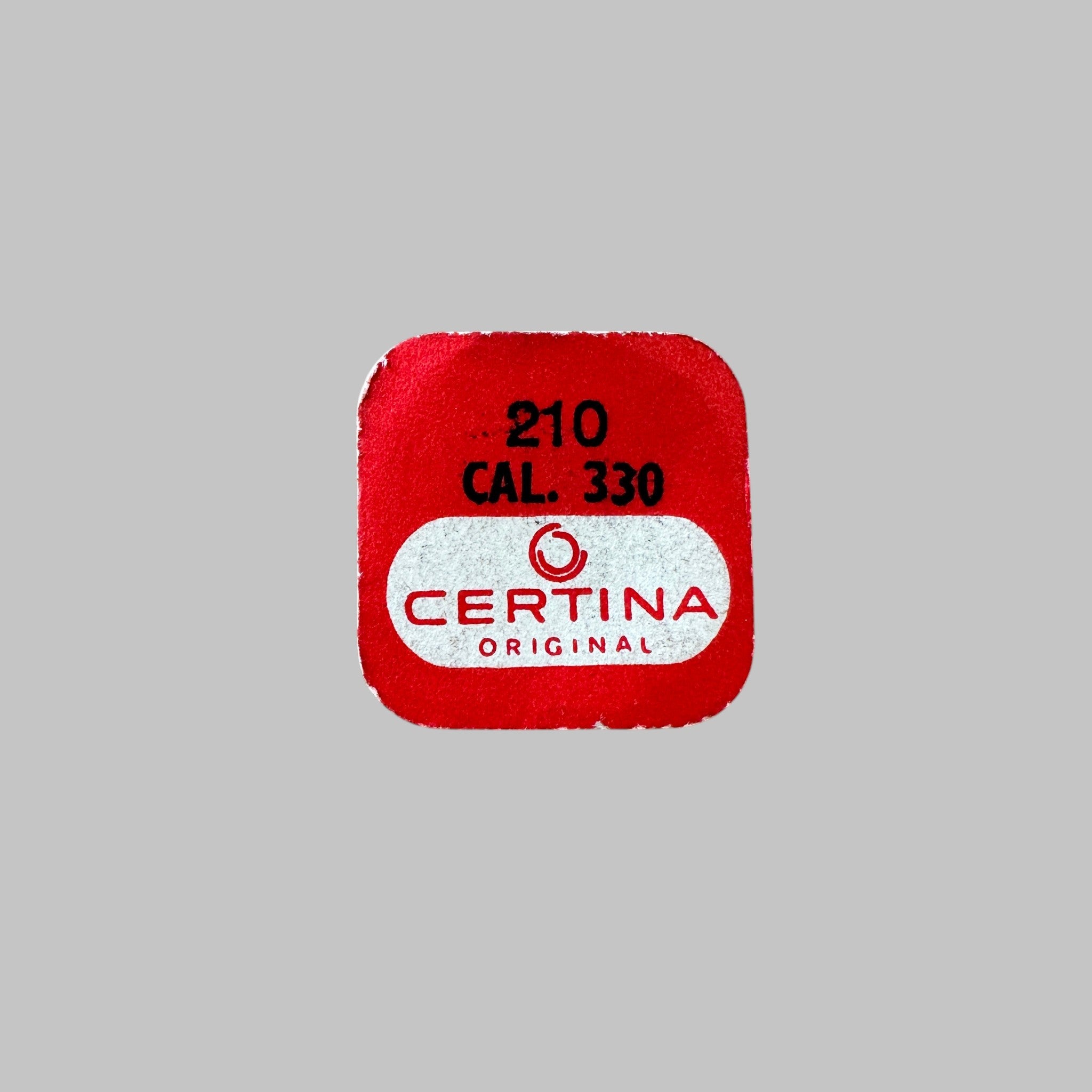 Genuine original vintage third wheel from Certina for caliber 330 referenced with nomenclature 210 - side view