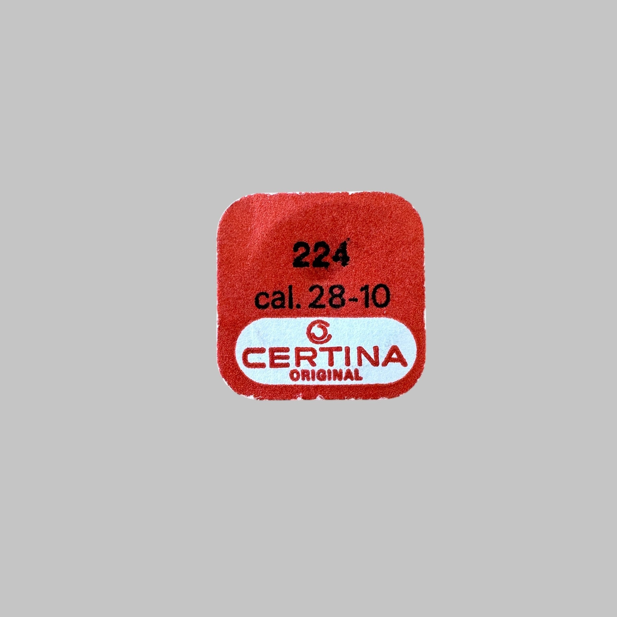 Genuine original vintage second wheel from Certina for caliber 28-10 referenced with nomenclature 224 - side view