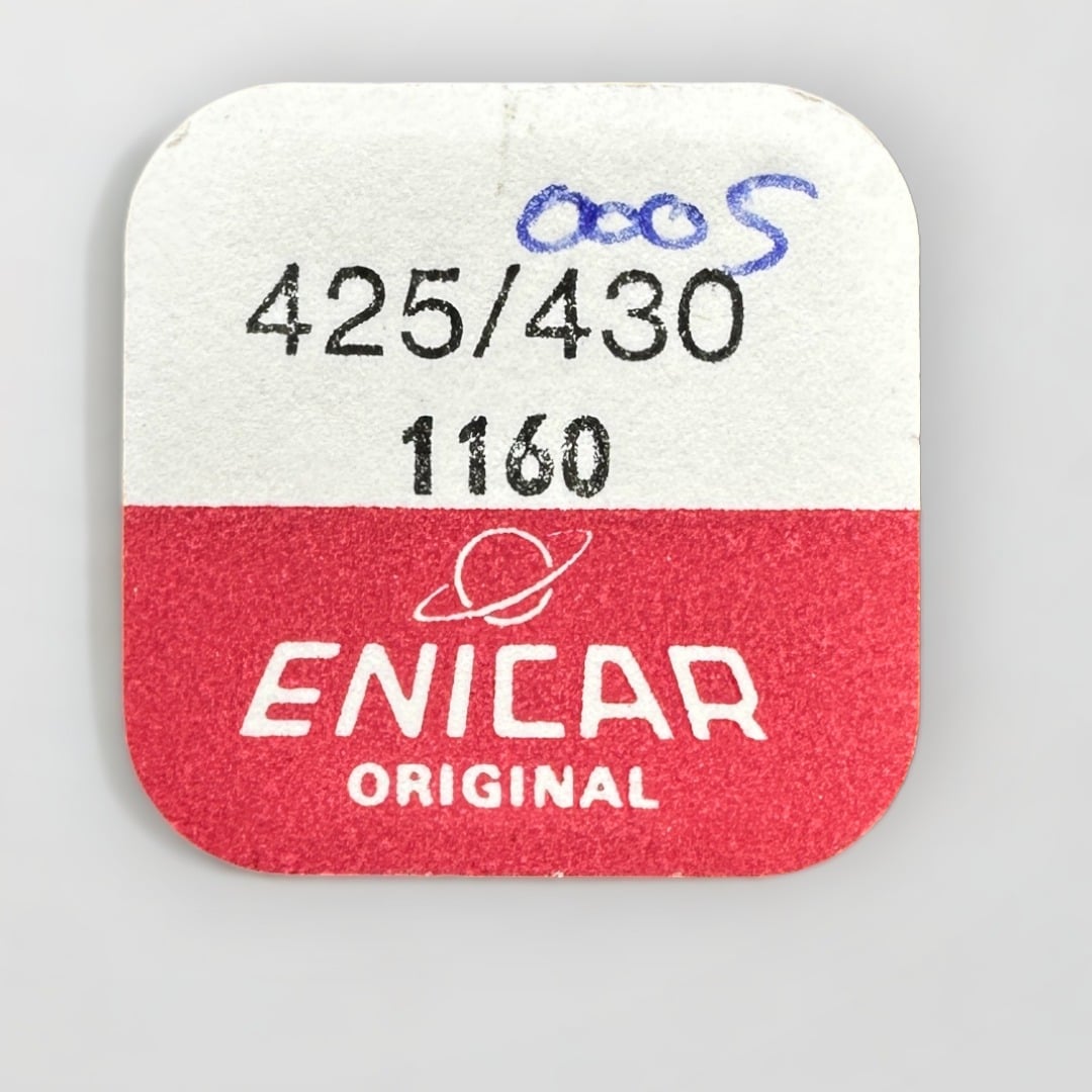 Genuine original vintage click and click spring from ENICAR for caliber 1160 referenced with nomenclature 425
430