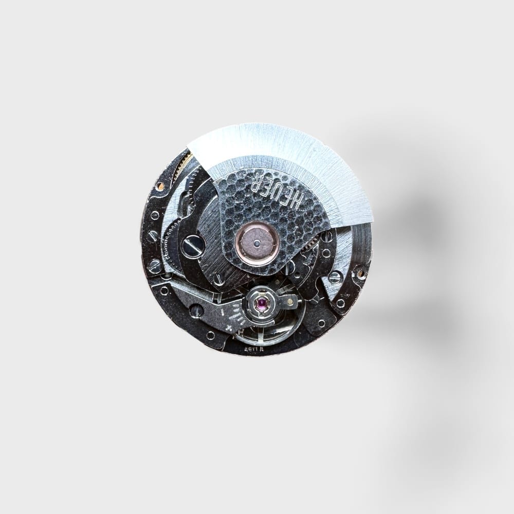 Back of Genuine original vintage automatic movement complete from FELSA for caliber 4611A