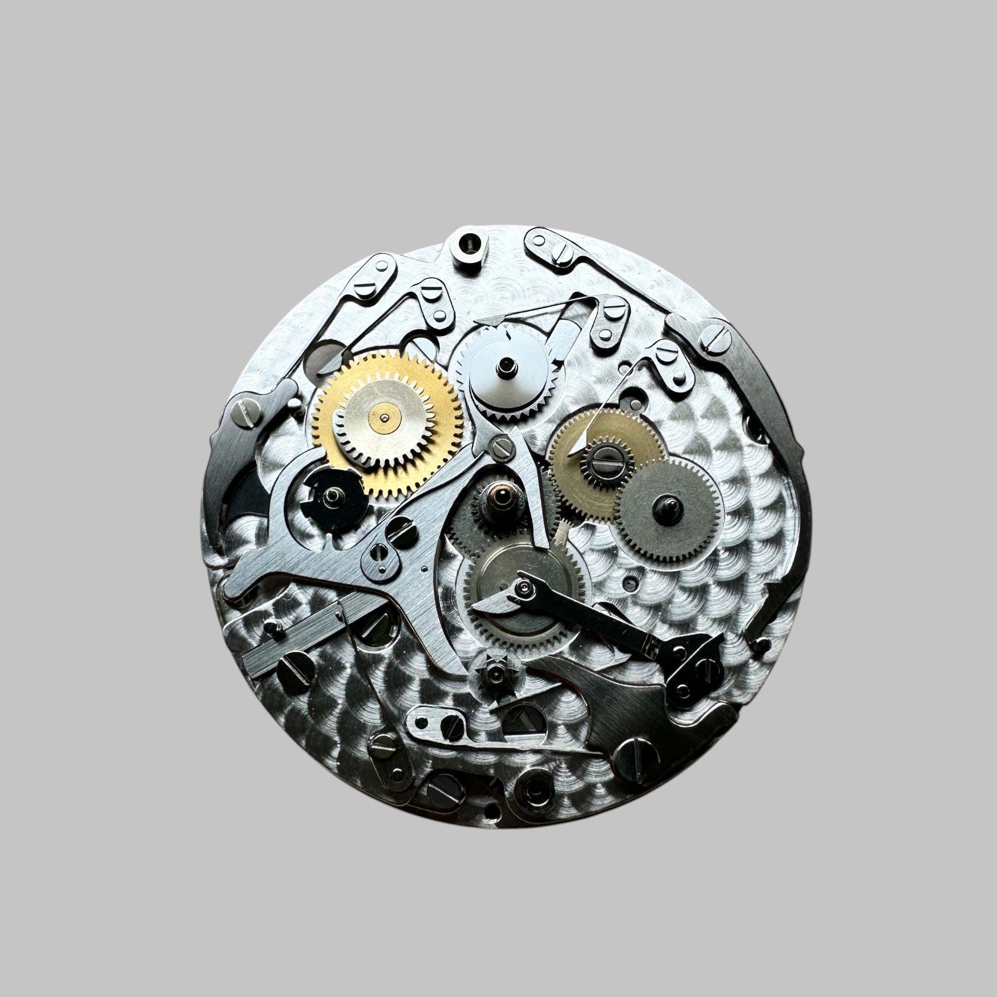 Genuine original vintage additional chrono plate from Girard-Perregaux for caliber 3170 of the model LAUREATO CHRONOGRAPH - side view