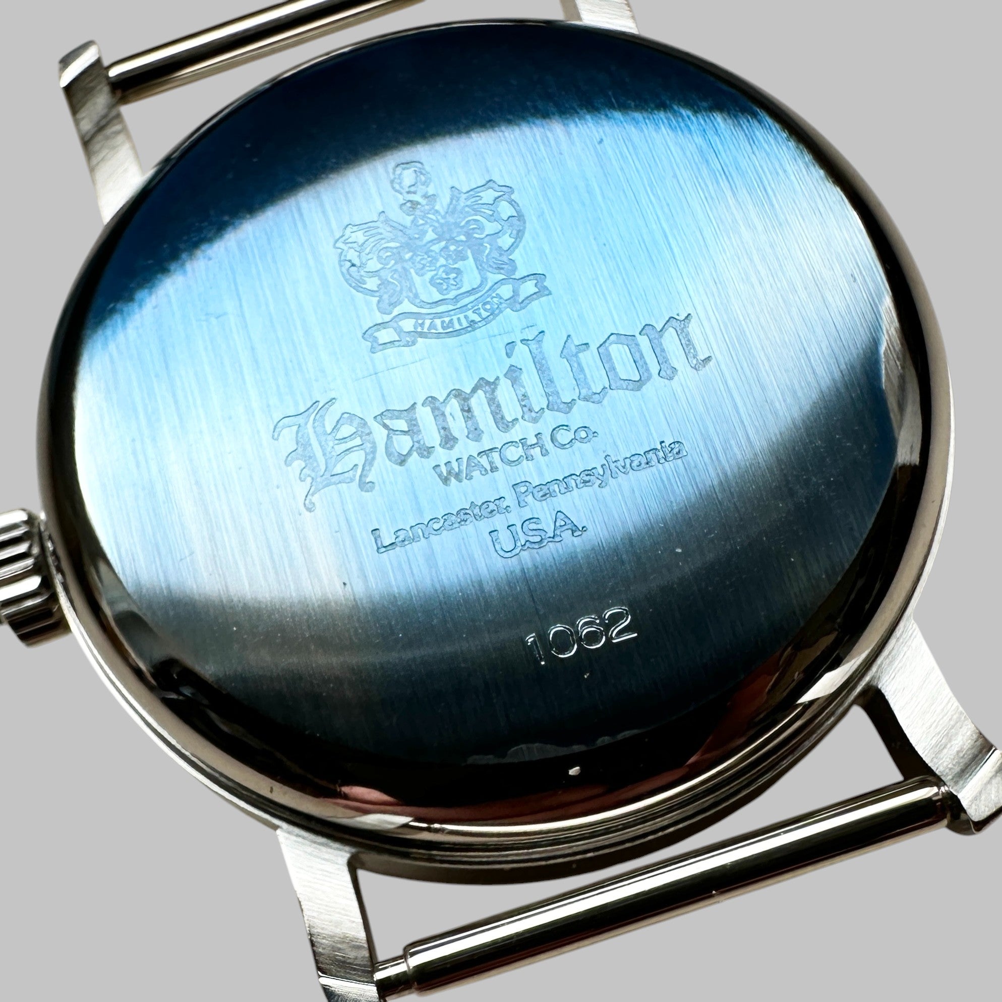 Genuine original vintage case from HAMILTON for caliber 1873 of the model REF 3584: PIPING ROCK CHRONOGRAPH