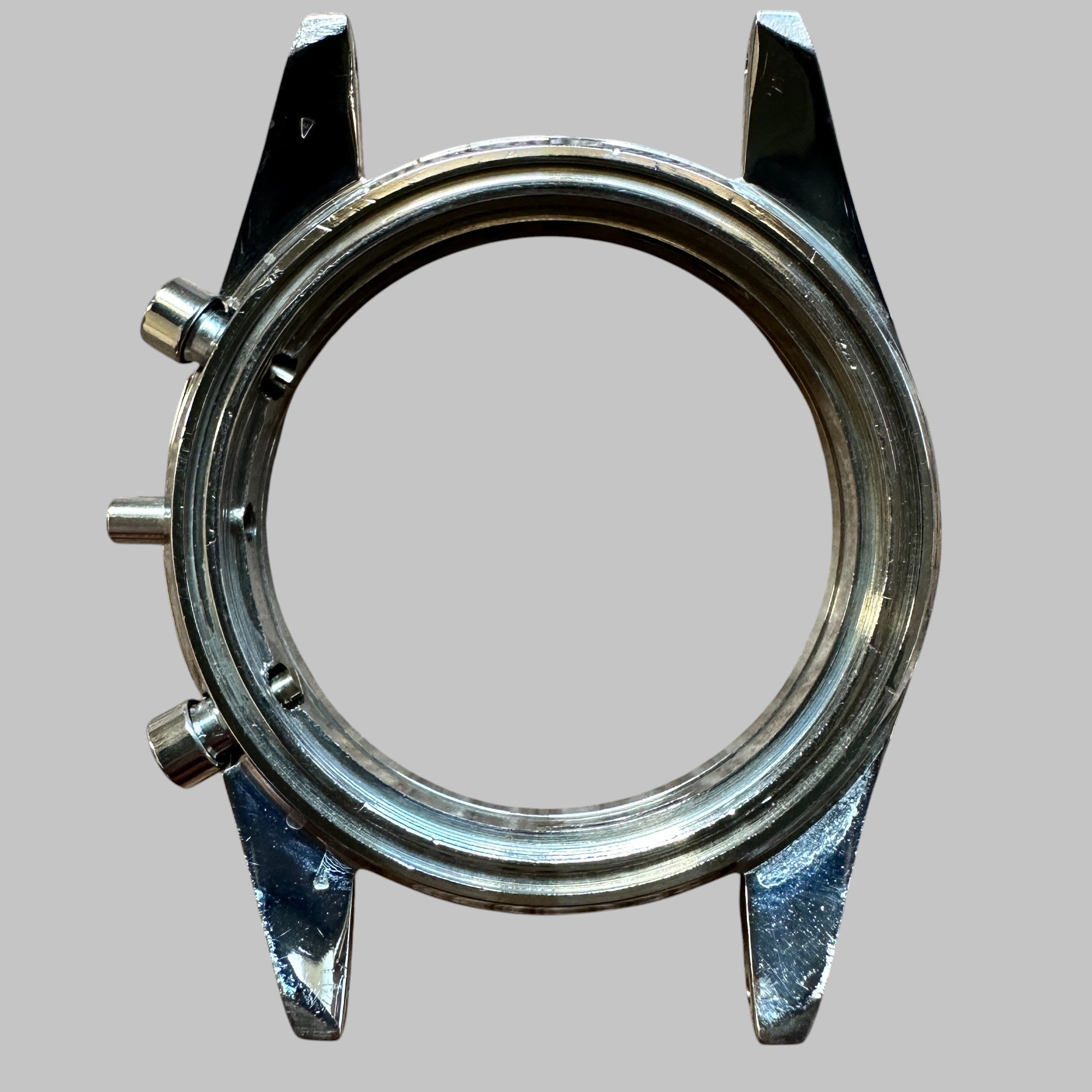HEUER - BOÎTE AUTAVIA 2446 SCREWBACK CASE CARRURE AVEC POUSSOIRS MKI, 49XXX
