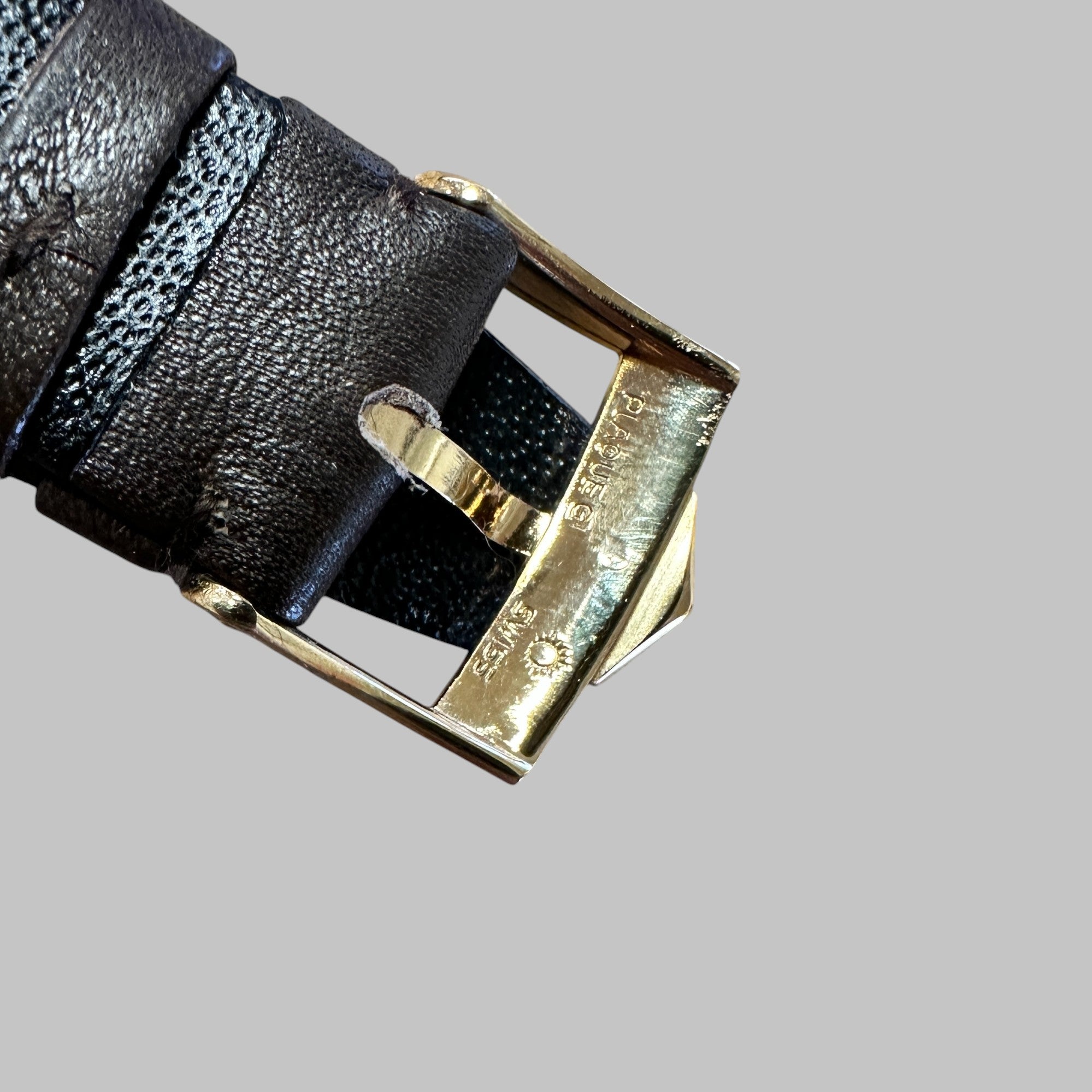 Genuine original vintage brown leather strap from HEUER of line CORFAM