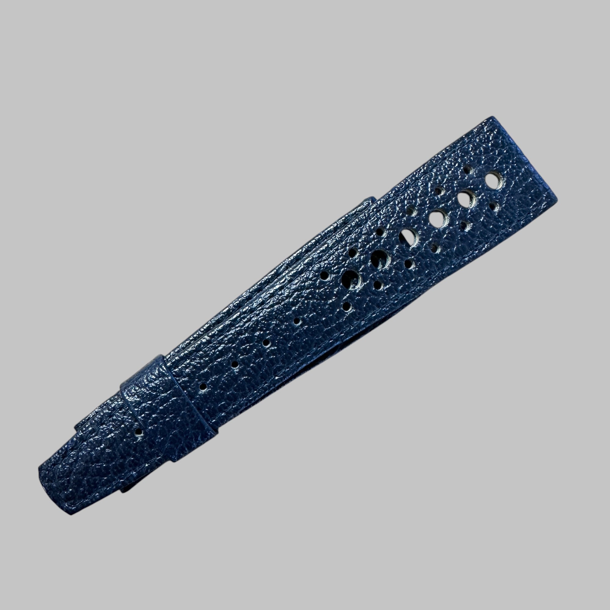 Genuine original vintage blue leather strap from HEUER of line RACING