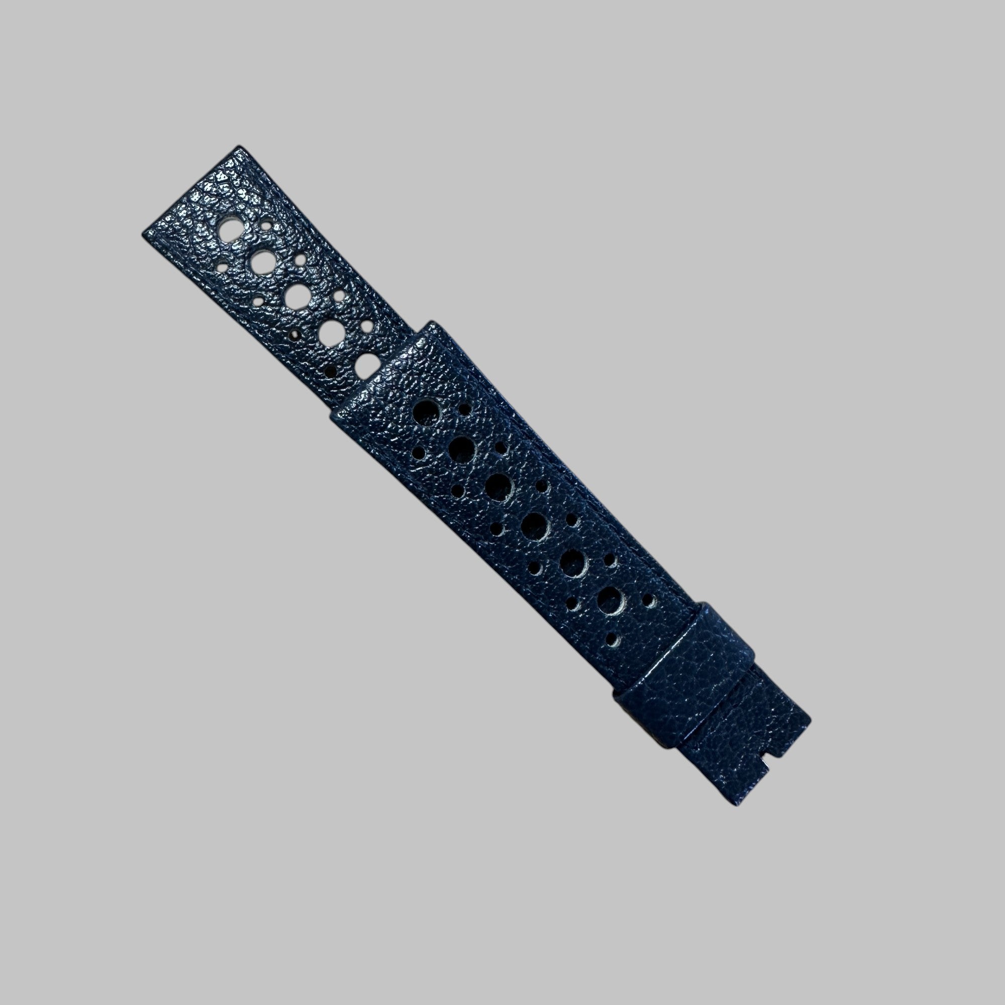 Genuine original vintage blue leather strap from HEUER of line RACING