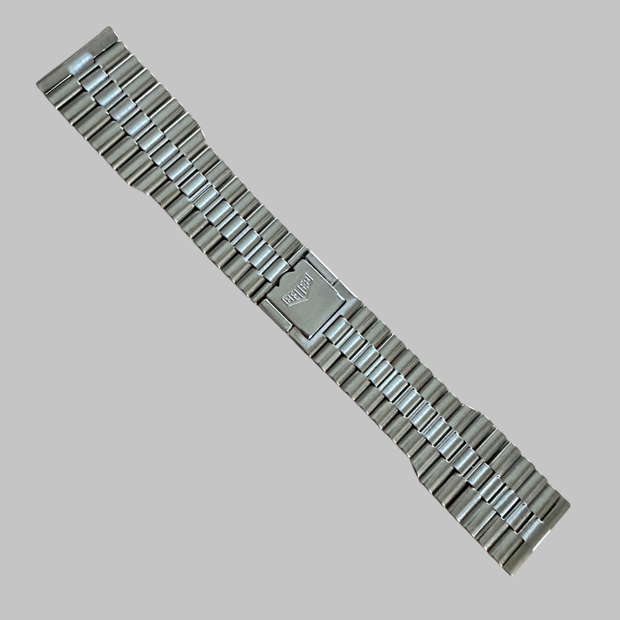 Genuine original vintage steel bracelet from HEUER of the model SILVERSTONE 110.313 of line SILVERSTONE
