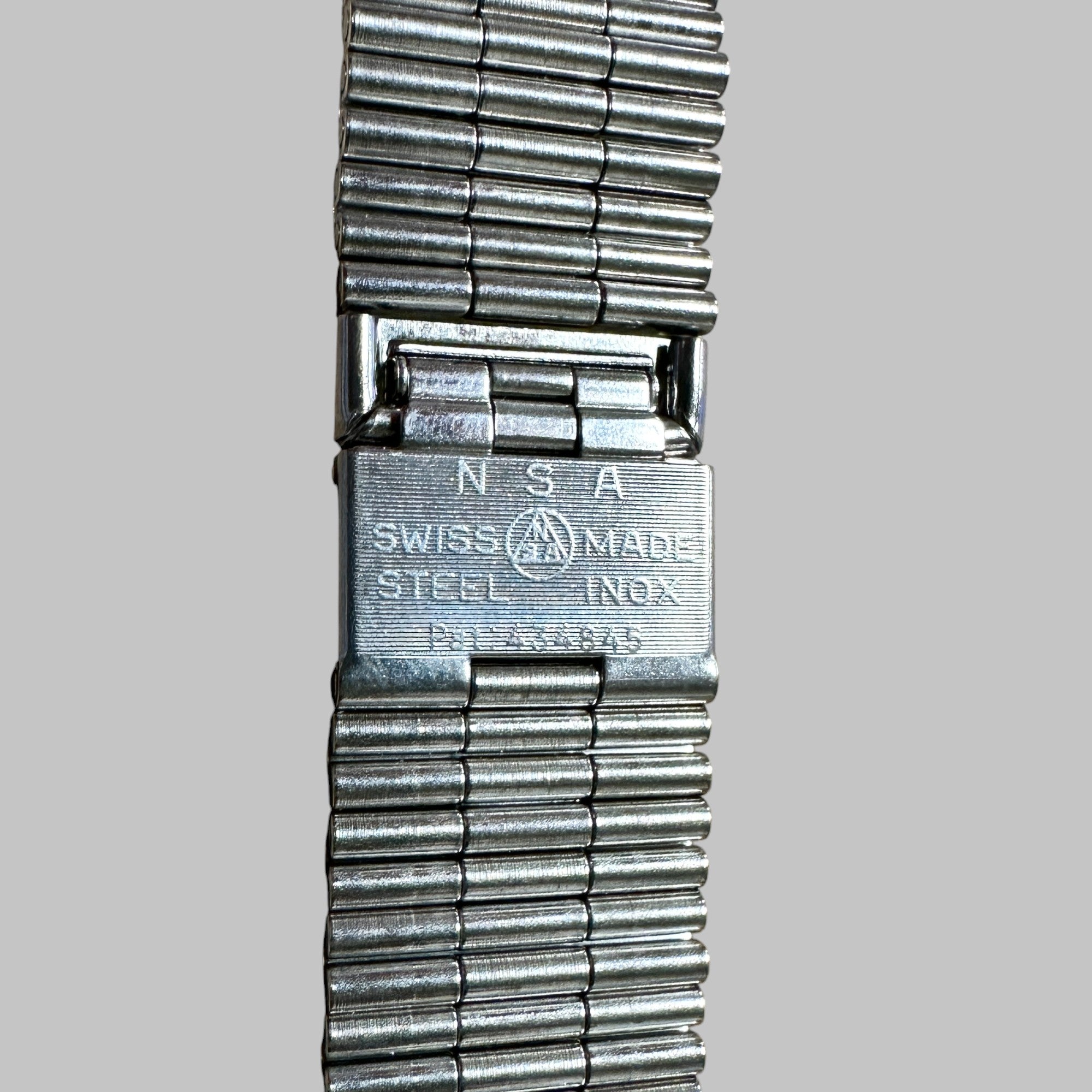 Genuine original vintage steel bracelet from HEUER of the model SECOND EXECUTION FOR MONACO 1133, 73633, 740.303 of line MONACO