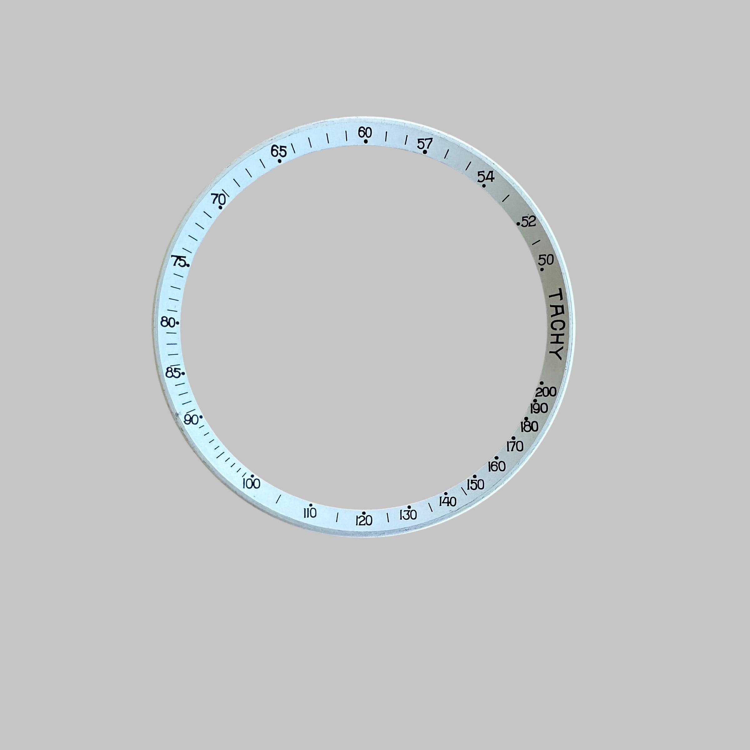 Genuine original vintage flange from Heuer of the model 1153 of line CARRERA - side view