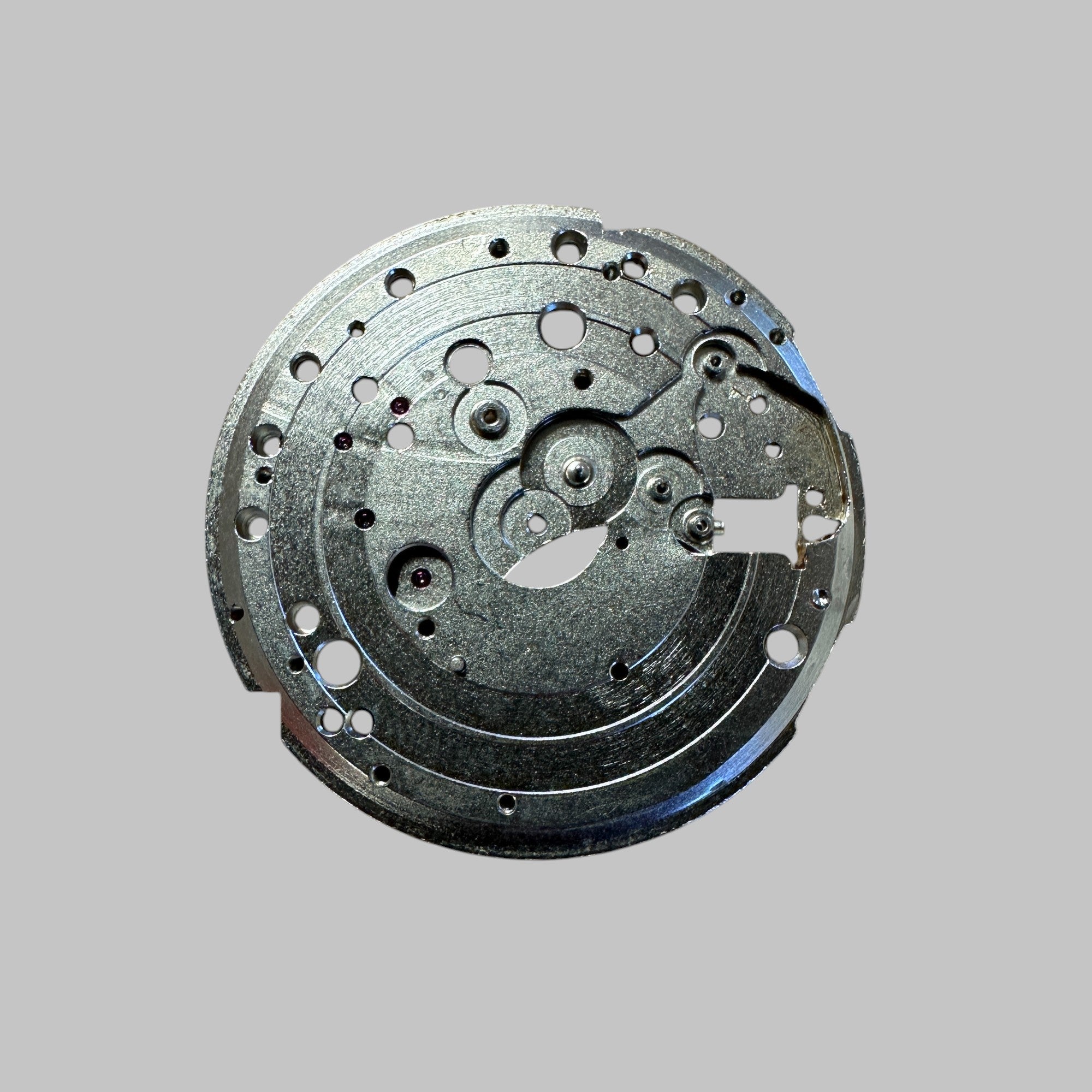 Genuine original vintage mainplate jewelled from HEUER for caliber 7732