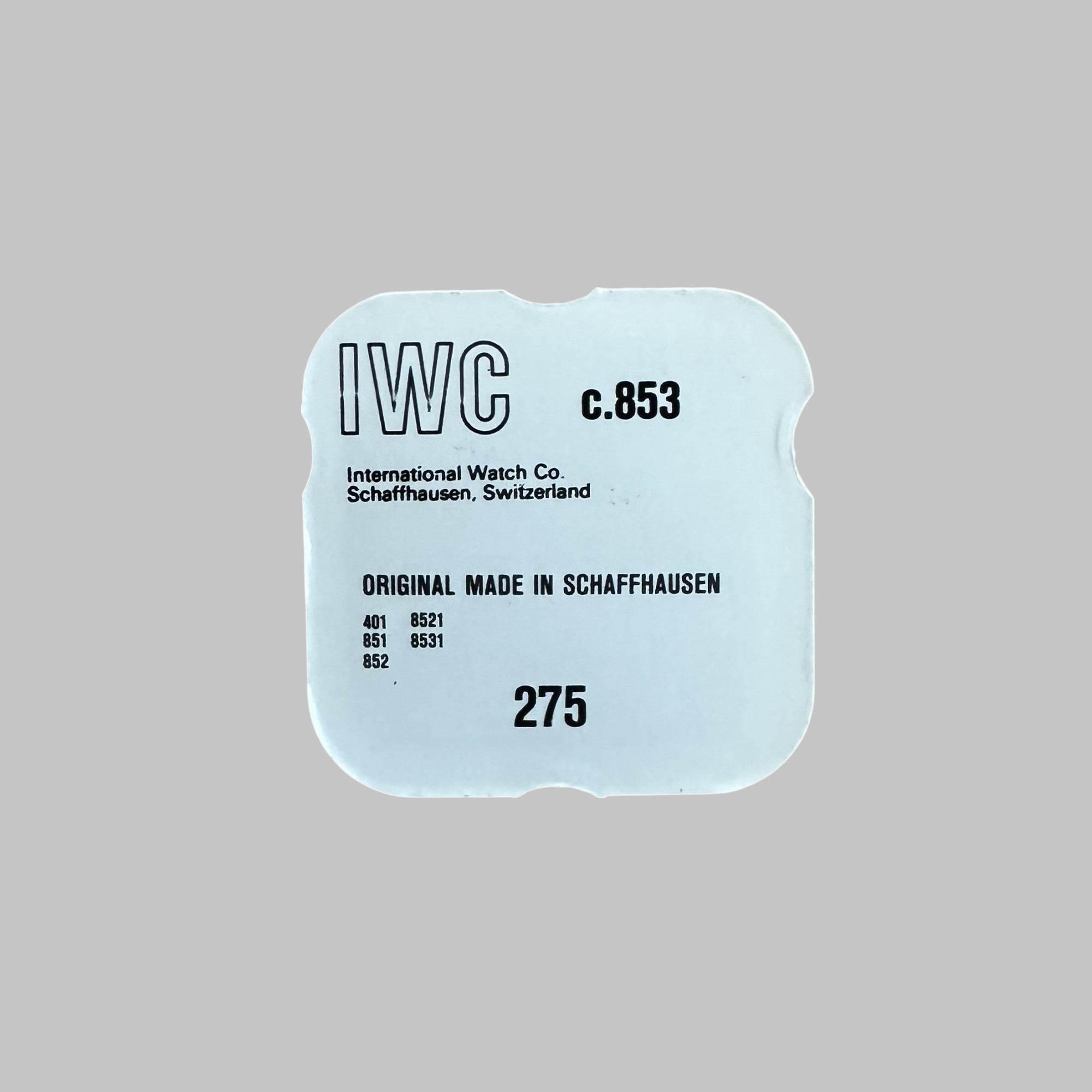 IWC CAL. C. 89 - PINION SECOND CENTER 275 NOS