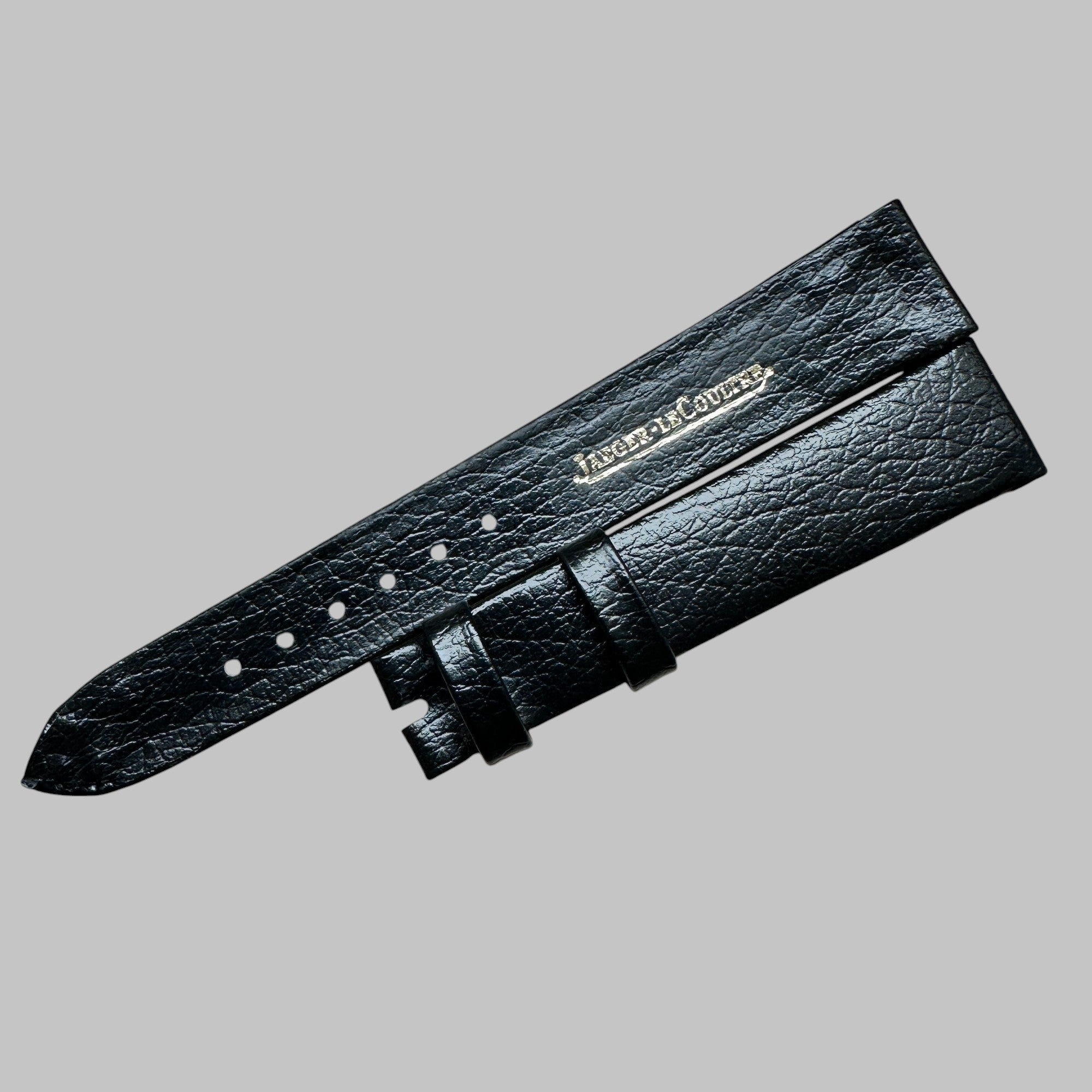 JAEGER LE COULTRE - STRAP MINT, VINTAGE BLACK STRAP 17MM/BUCKLE:14MM
