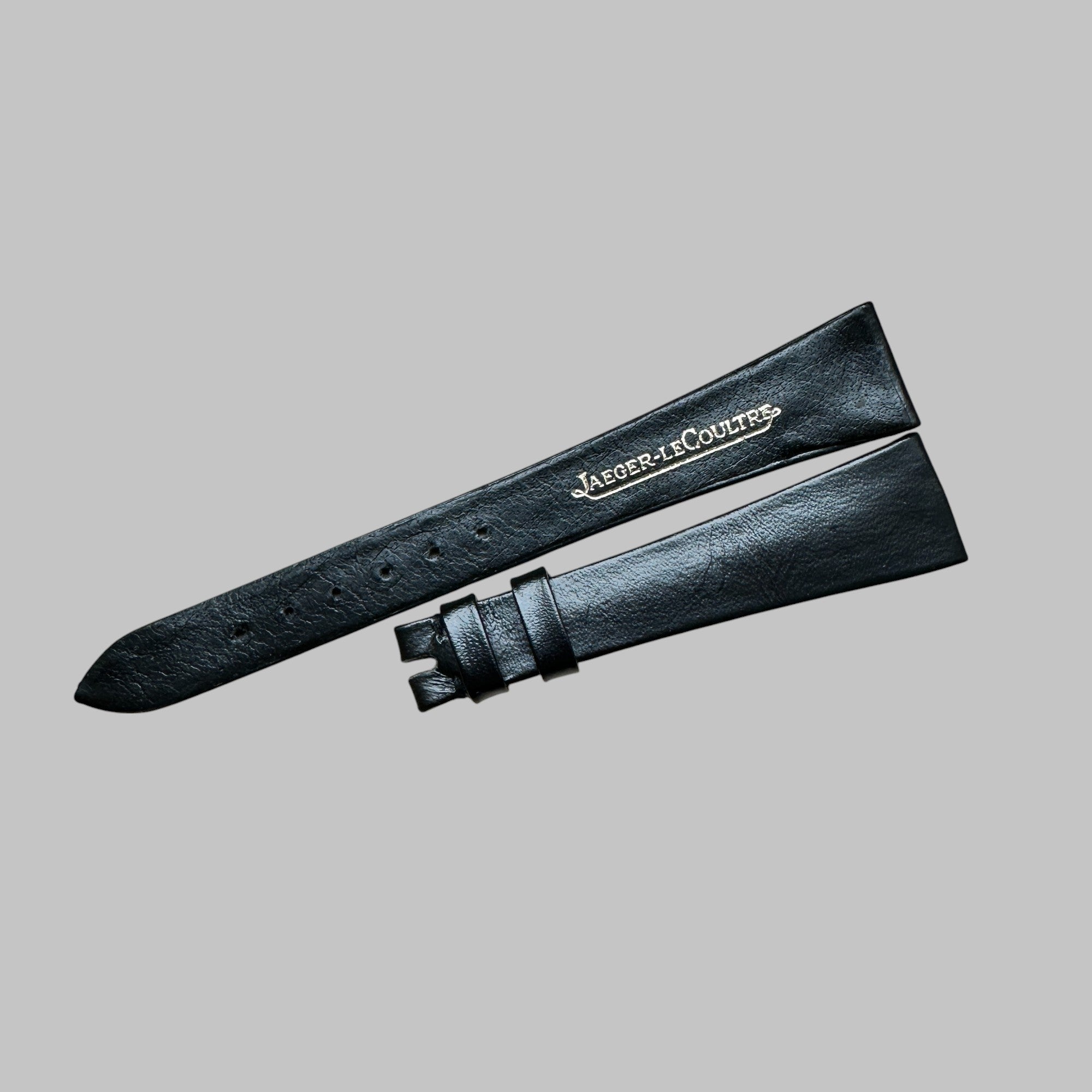 JAEGER LE COULTRE - STRAP MINT, VINTAGE BLACK STRAP 15.5MM/BUCKLE: 10MM