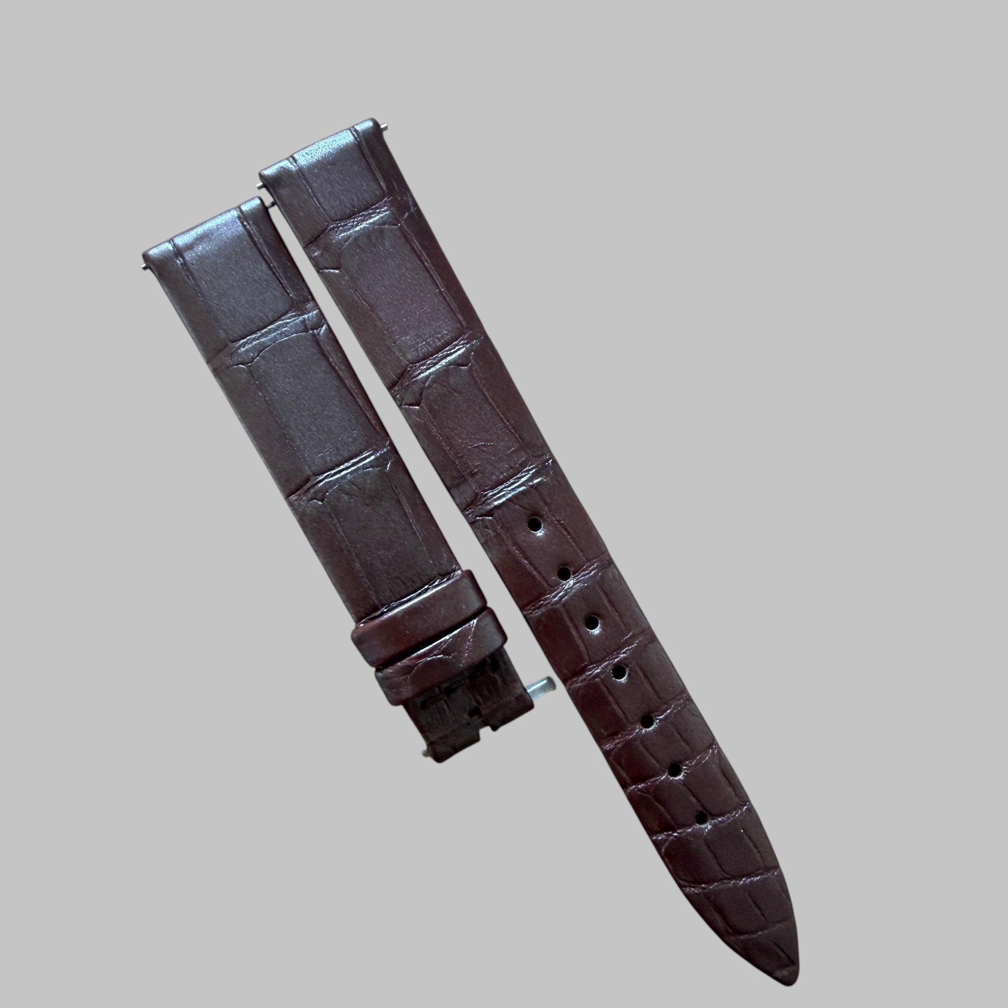 Jaeger-LeCoultre bracelet cuir marron 14/12mm