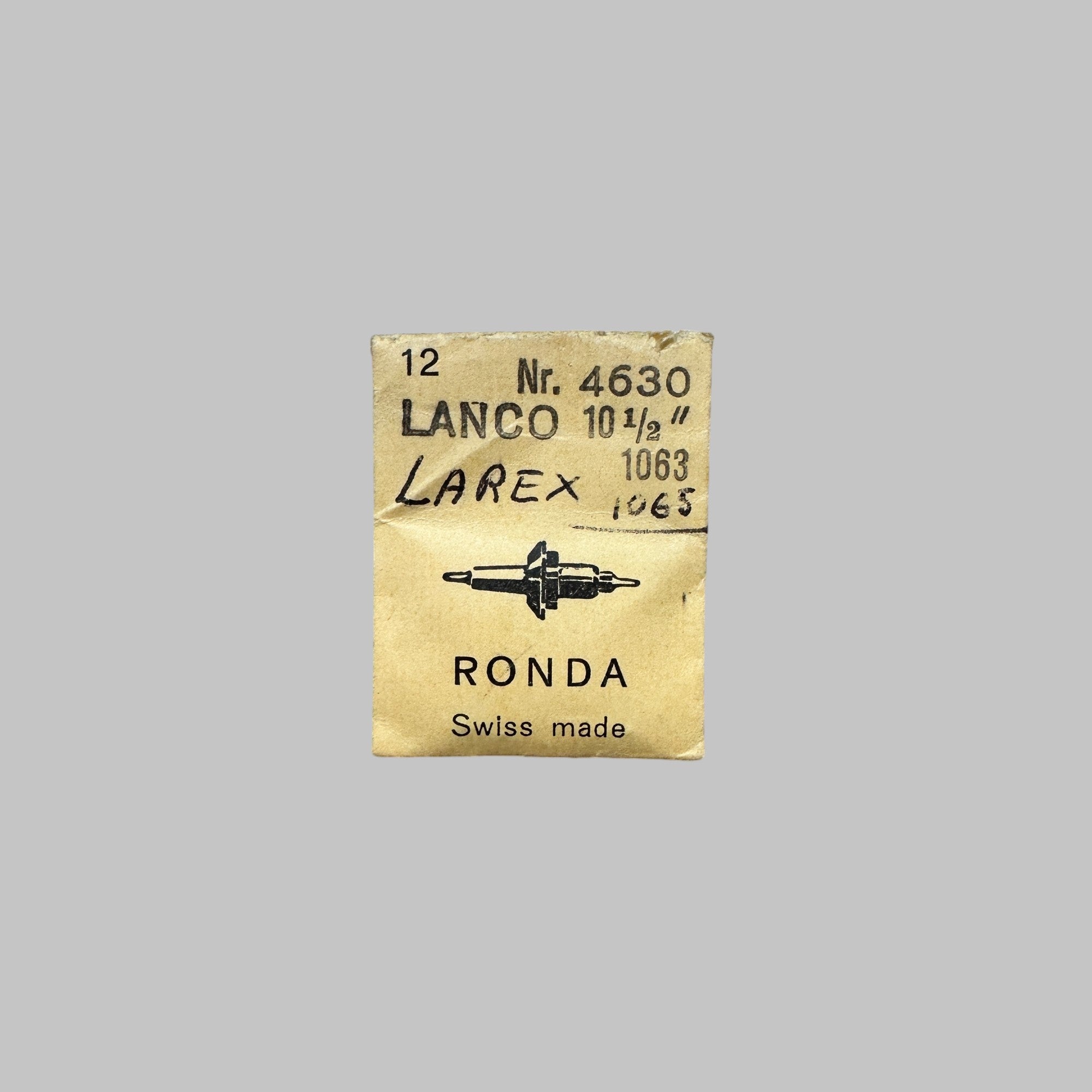 Genuine original vintage balance staff from LANCO for caliber 1063 / 1065