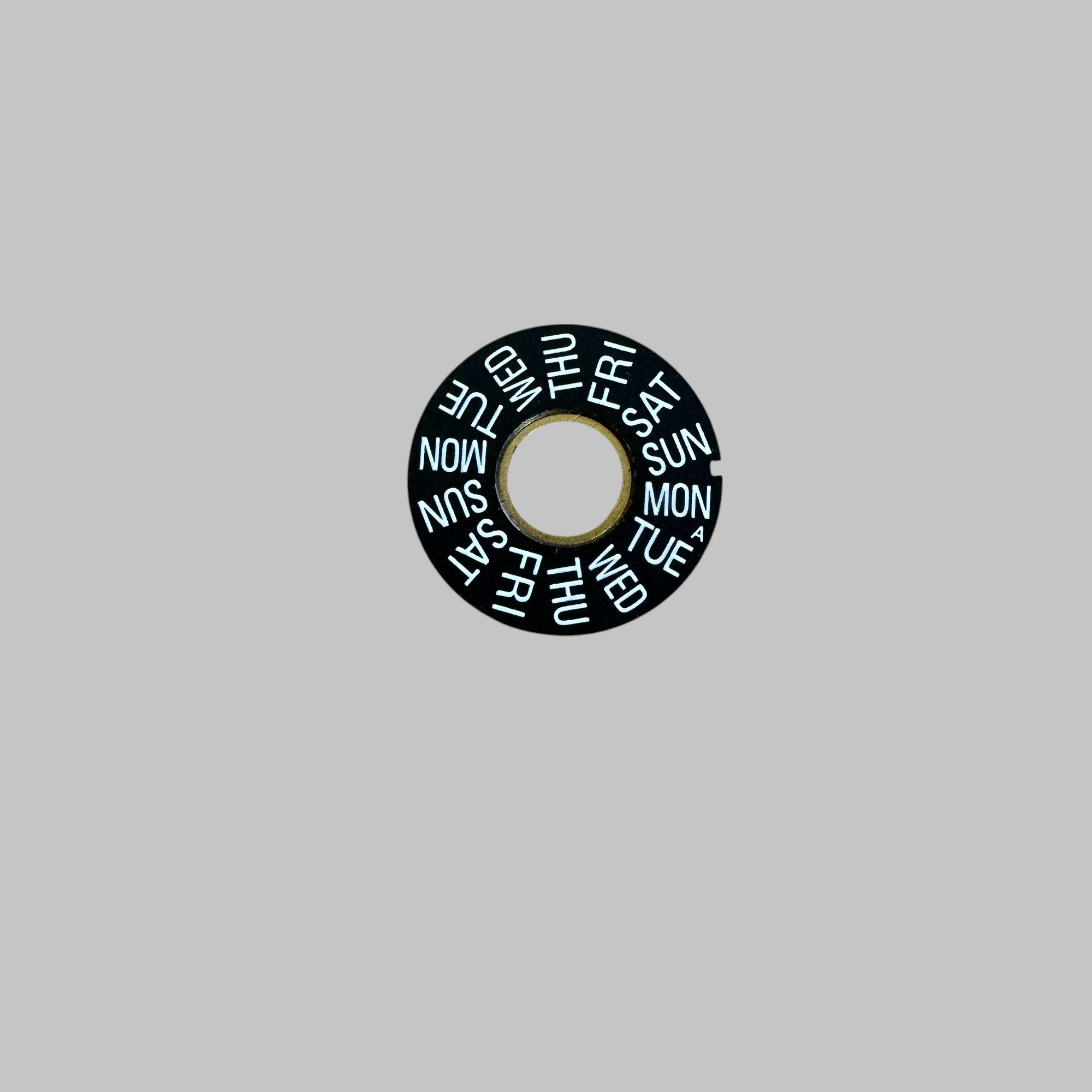 Genuine original vintage day disc indicator from Lemania for caliber 5100/5012 referenced with nomenclature 1516