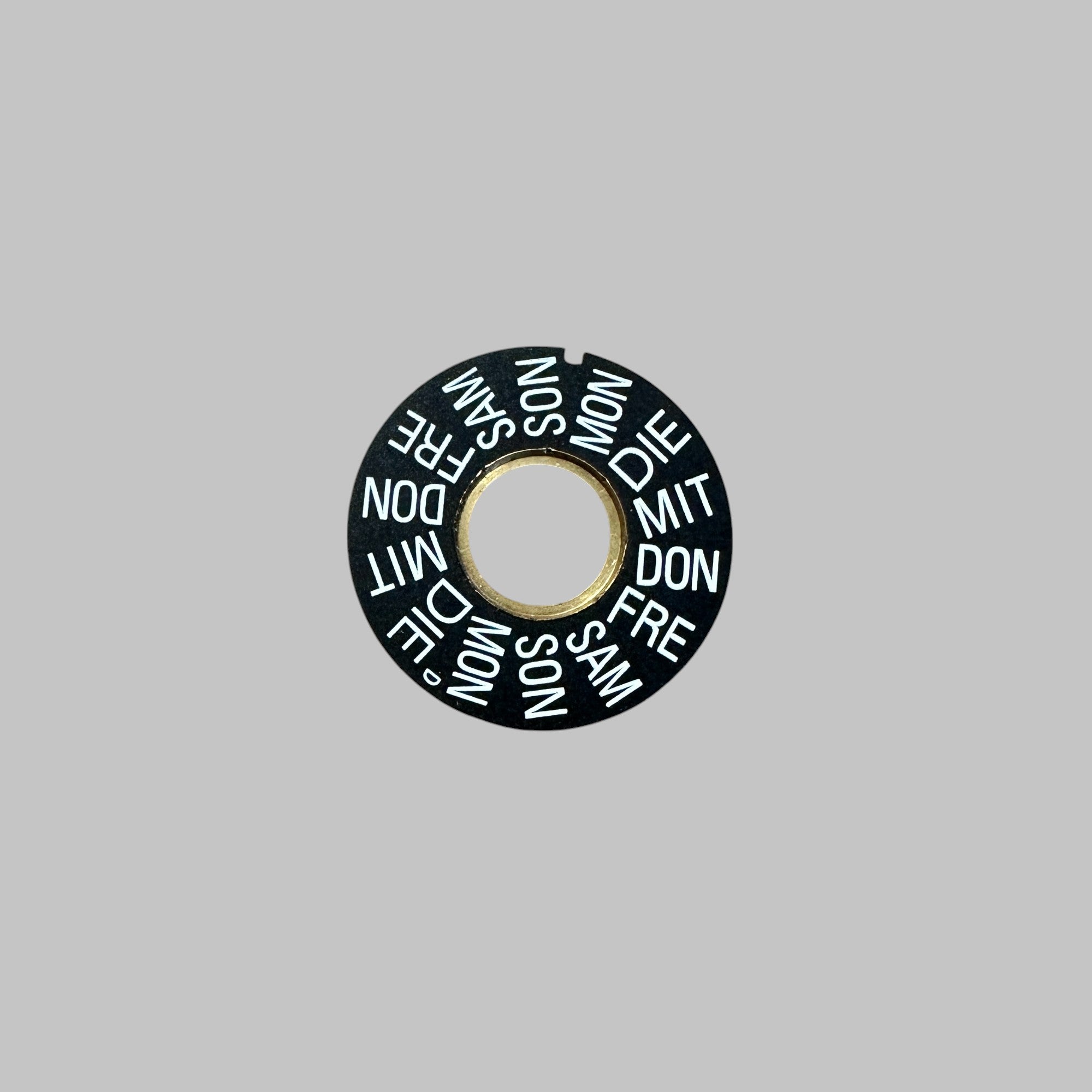 OMEGA CAL. 1045 - DAY INDICATOR 1516, BLACK, IN GERMAN