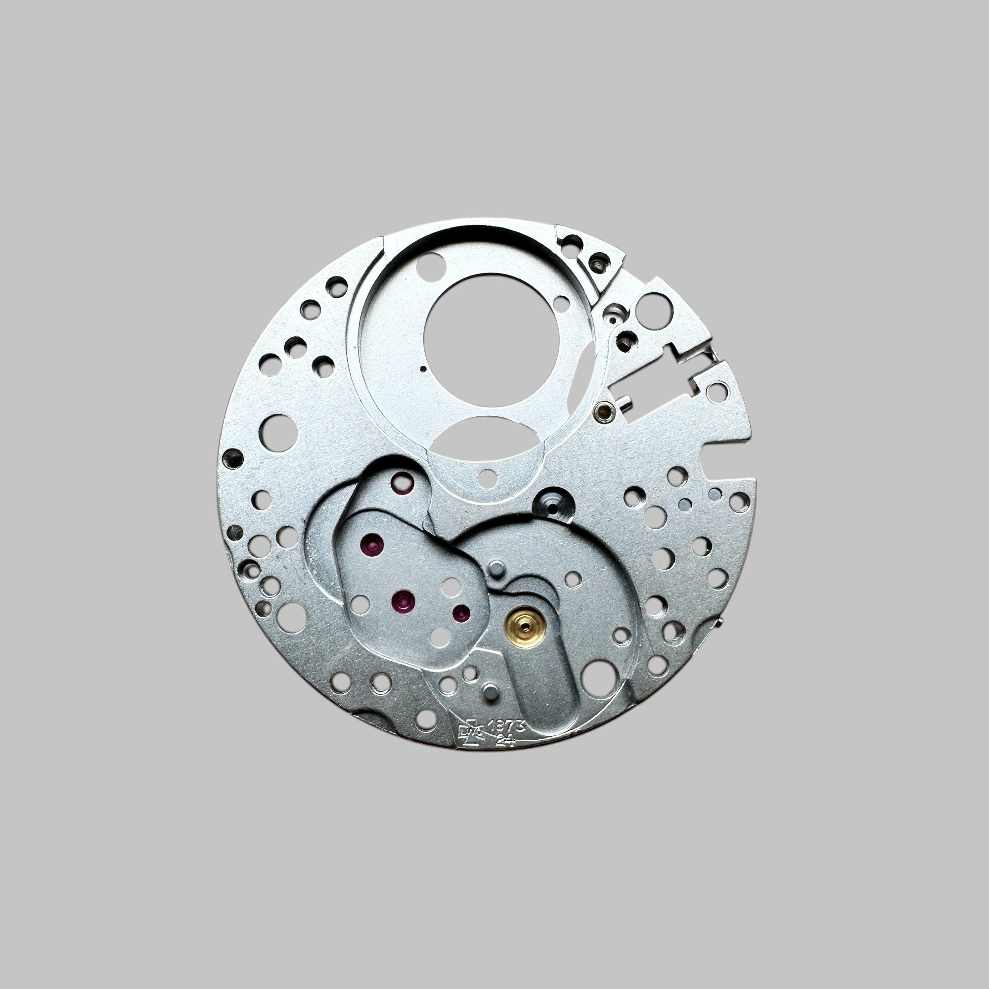 Genuine original vintage mainplate from LEMANIA for caliber 1873 referenced with nomenclature 100