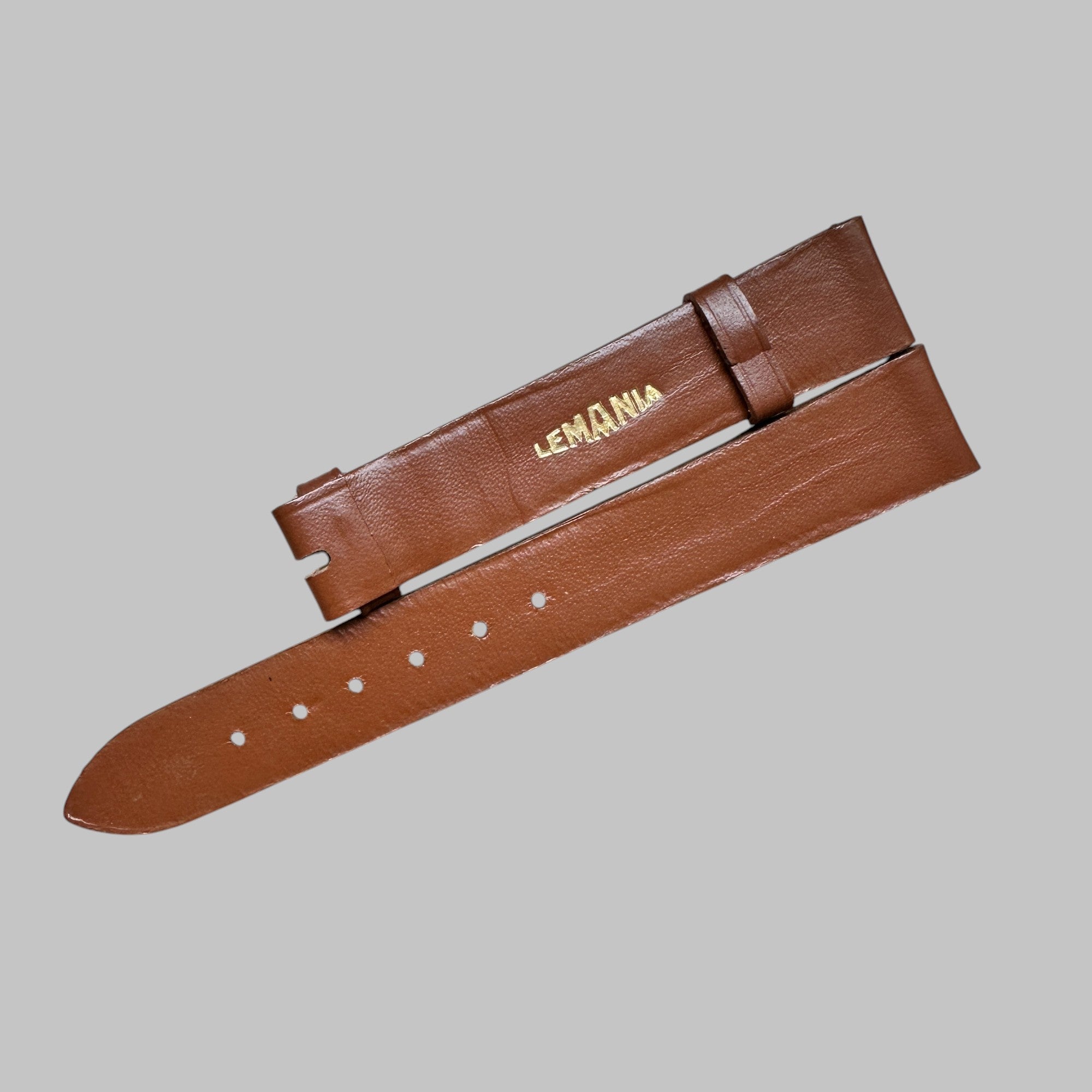 LEMANIA - STRAP MINT, VINTAGE BROWN STRAP 16MM