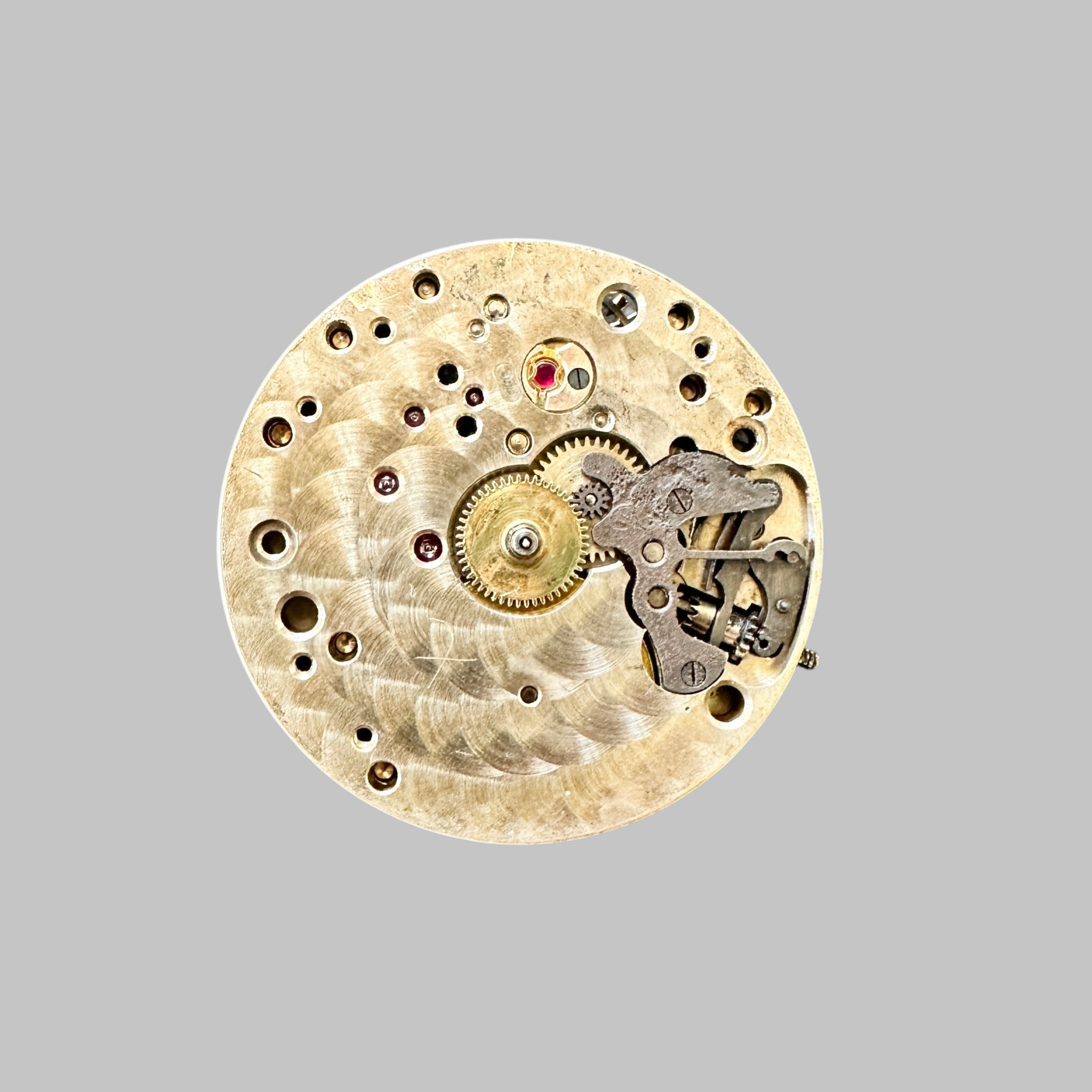 Genuine original vintage movement from Lemania for caliber S27 - side view