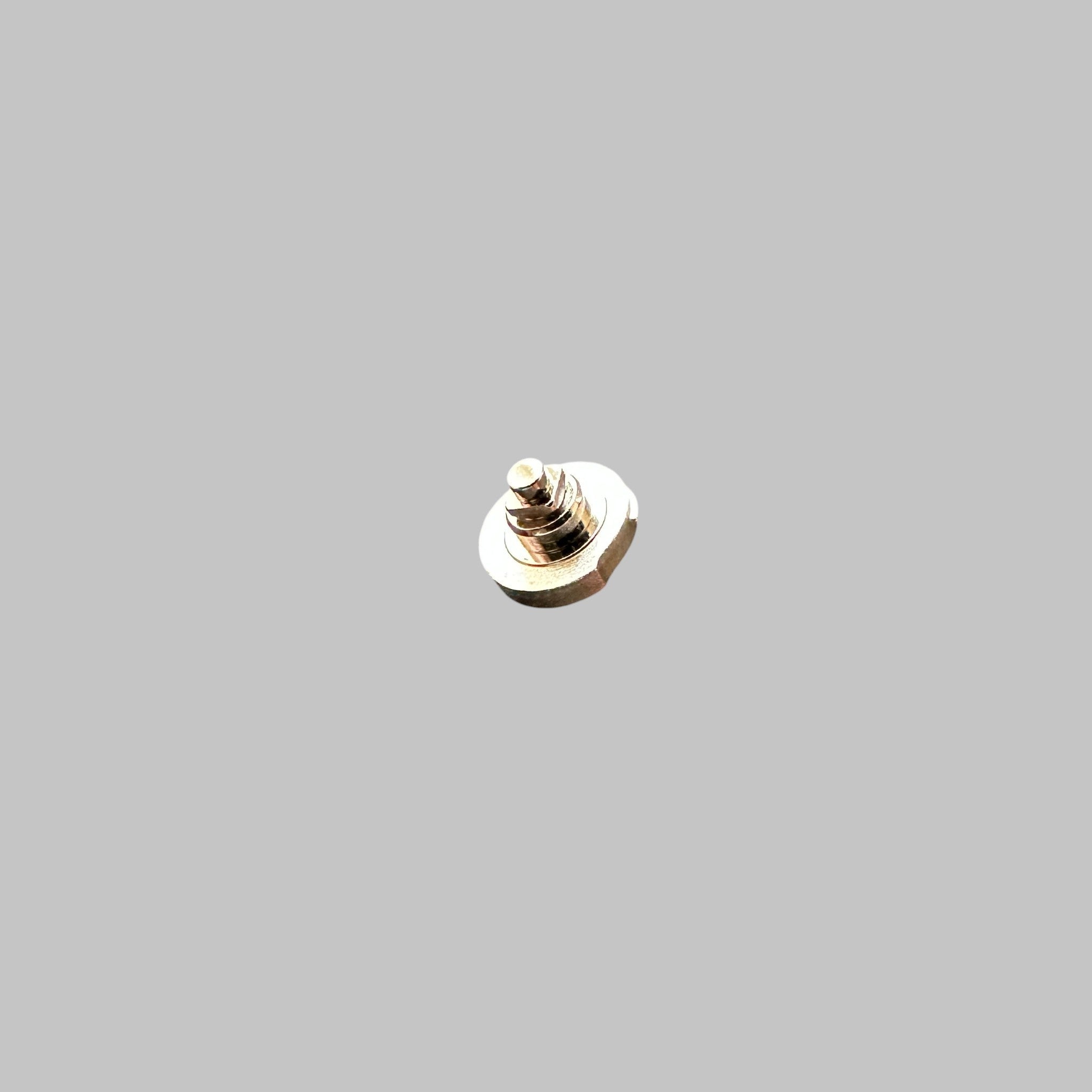 Genuine original vintage barrel arbor from Lemania for caliber 15TL - side view