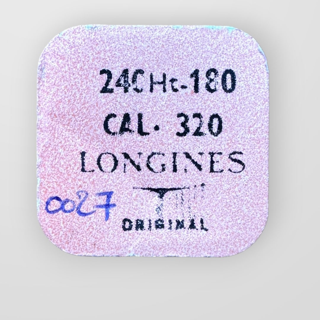 Genuine original vintage cannon pinion from LONGINES for caliber 320 referenced with nomenclature 180