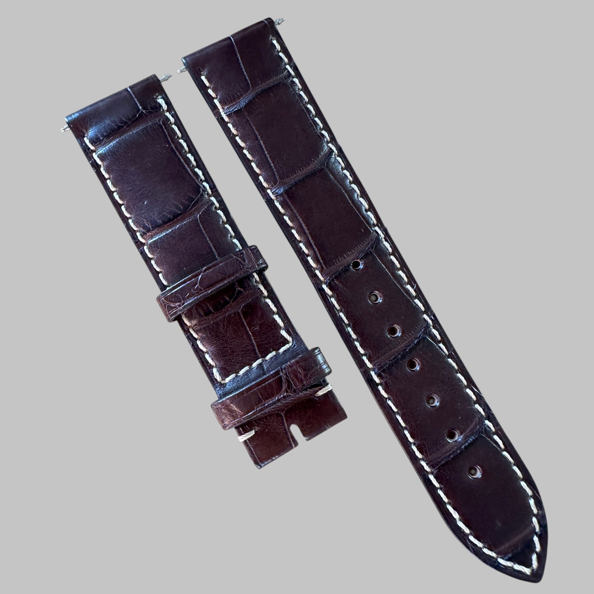 Longines strap dark brown