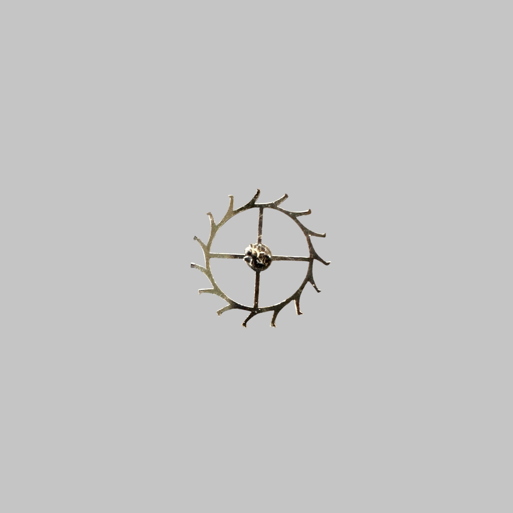 Genuine original vintage escape wheel from Longines for caliber 12.68Z - side view