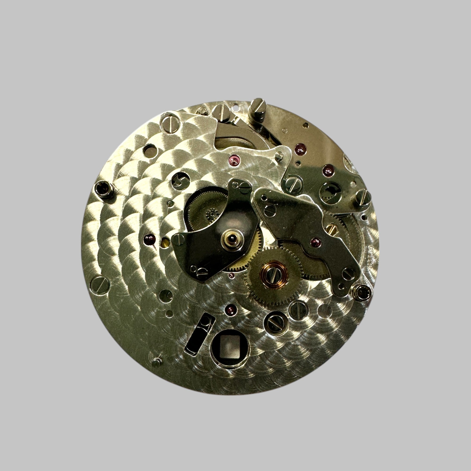 Genuine original vintage complete chronograph plate from LOUIS VUITTON for caliber LV177