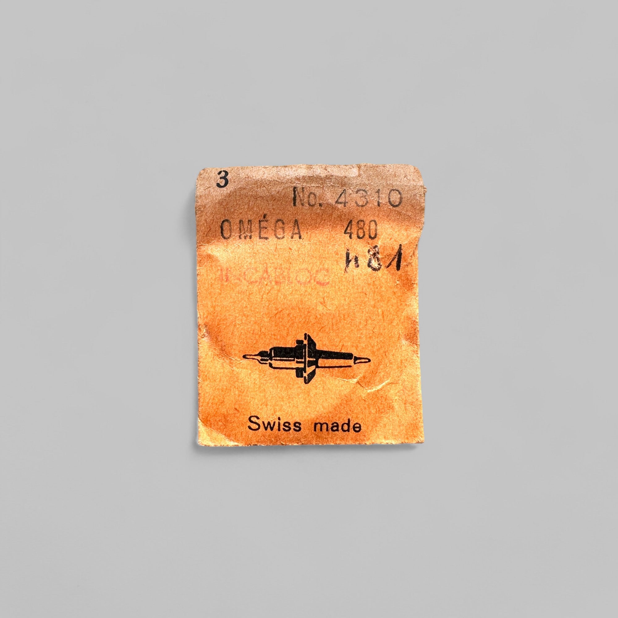 Genuine original vintage balance staff from OMEGA for caliber 480/481