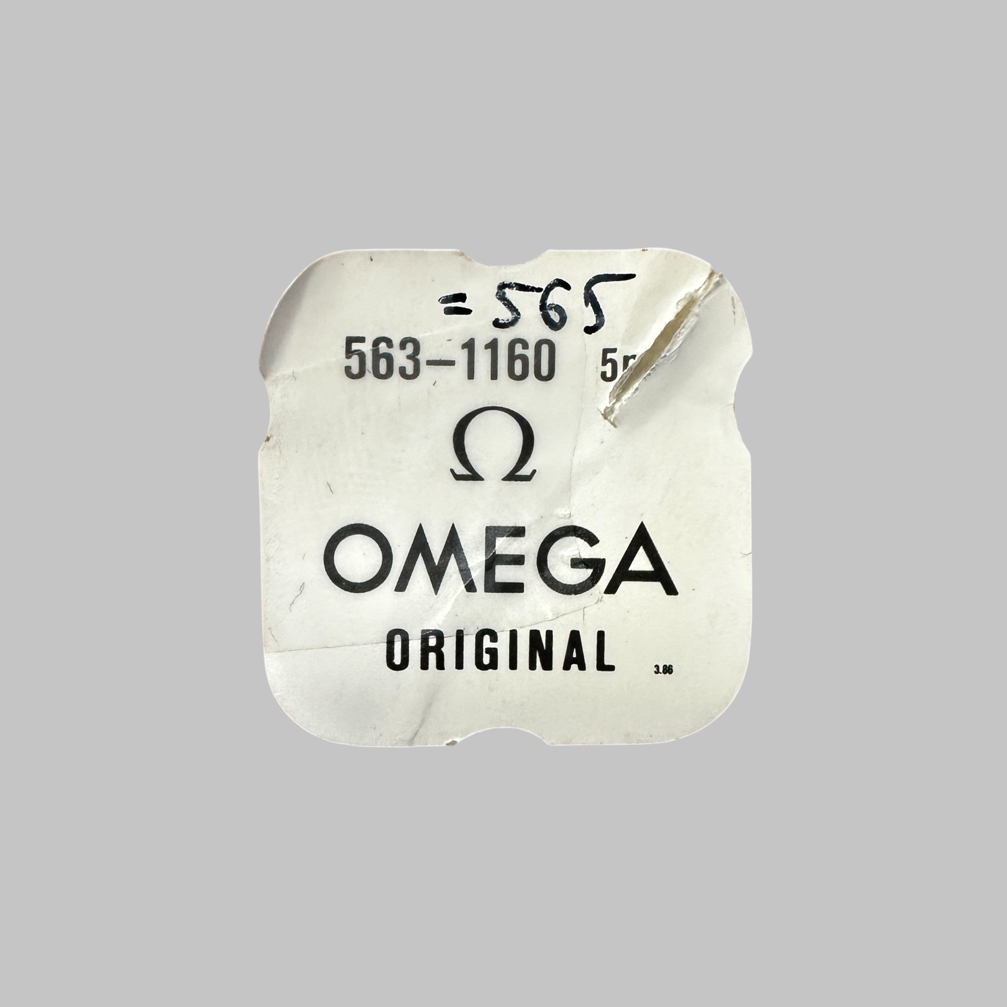 Genuine original vintage stem from Omega for caliber 563 referenced with nomenclature 1160