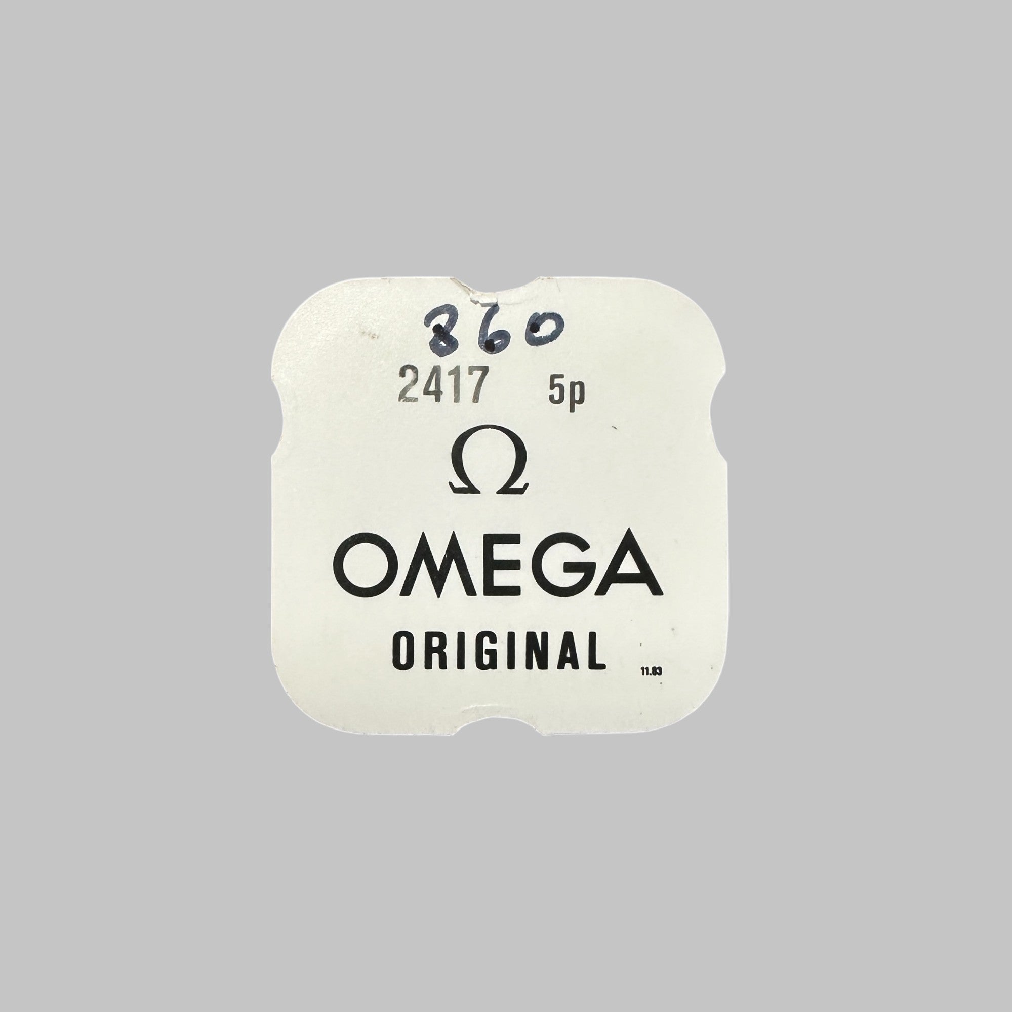 Genuine original vintage setting lever screw from Omega for caliber 860 referenced with nomenclature 2417