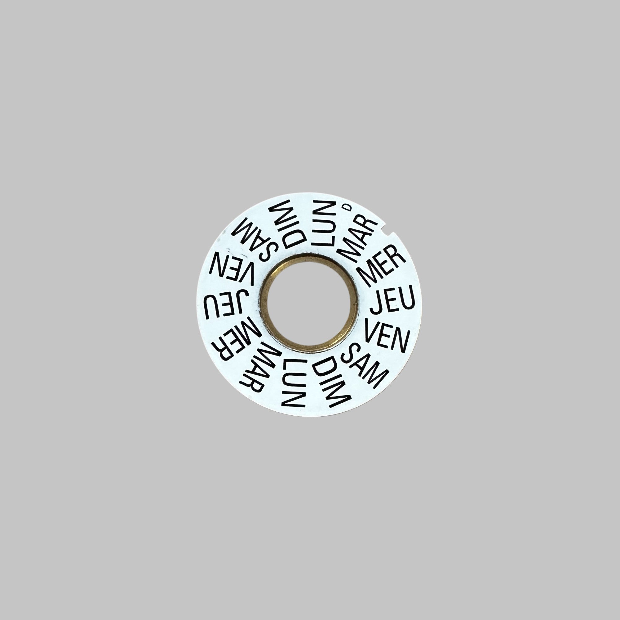 OMEGA CAL. 1045 - DAY INDICATOR 1516, WHITE, IN FRENCH