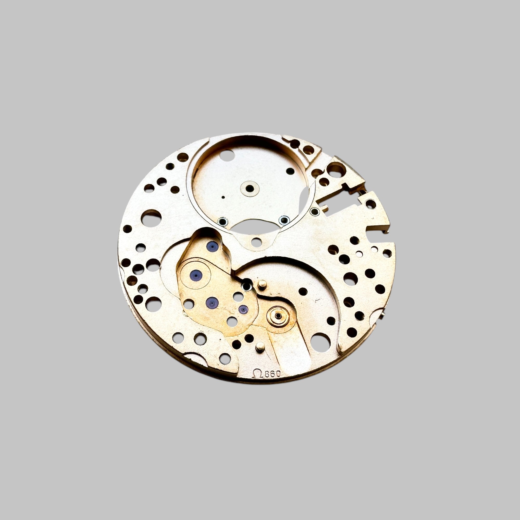Genuine original vintage mainplate from OMEGA for caliber 860 referenced with nomenclature 1000