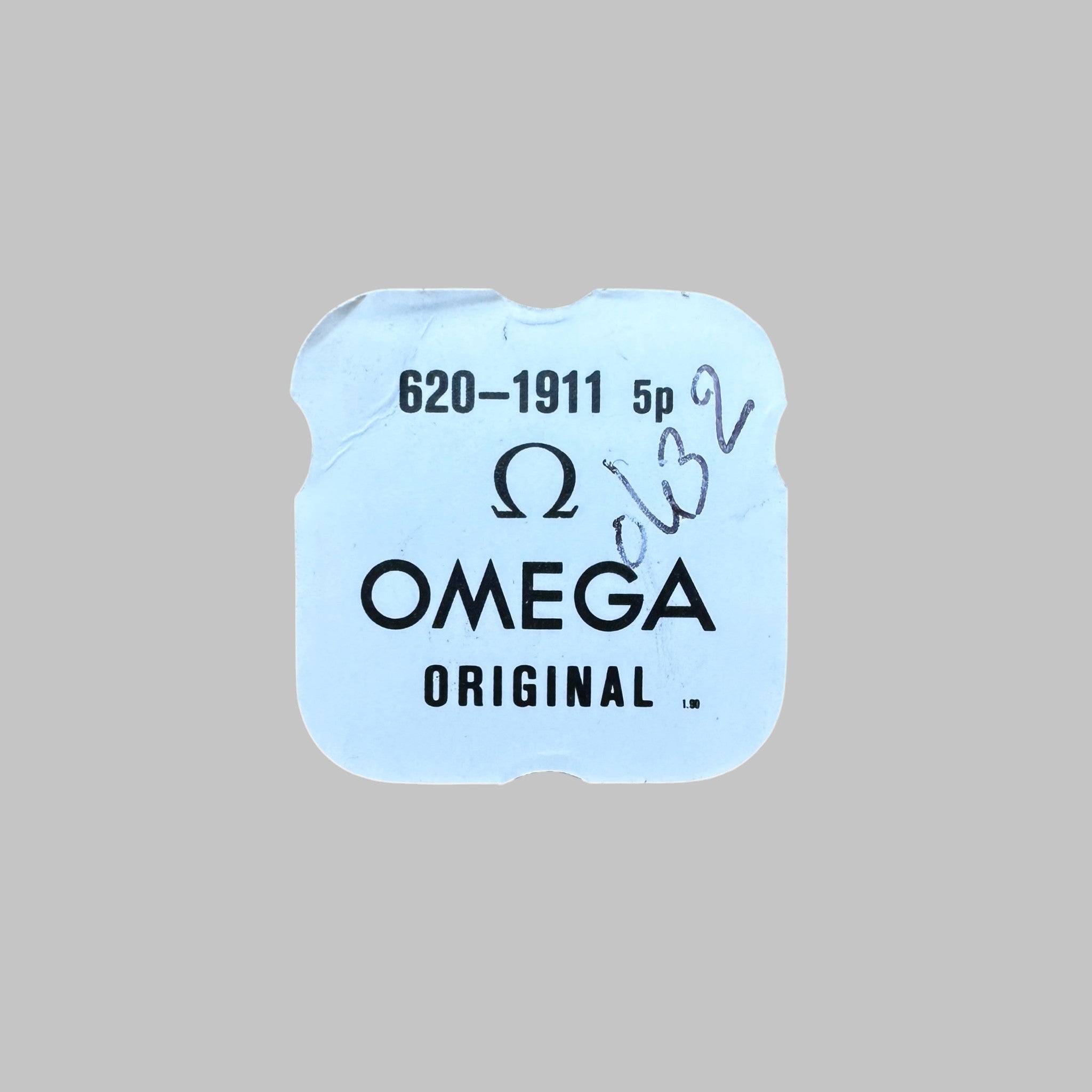 Genuine original vintage clamp from Omega for caliber 620 referenced with nomenclature 1911 - side view