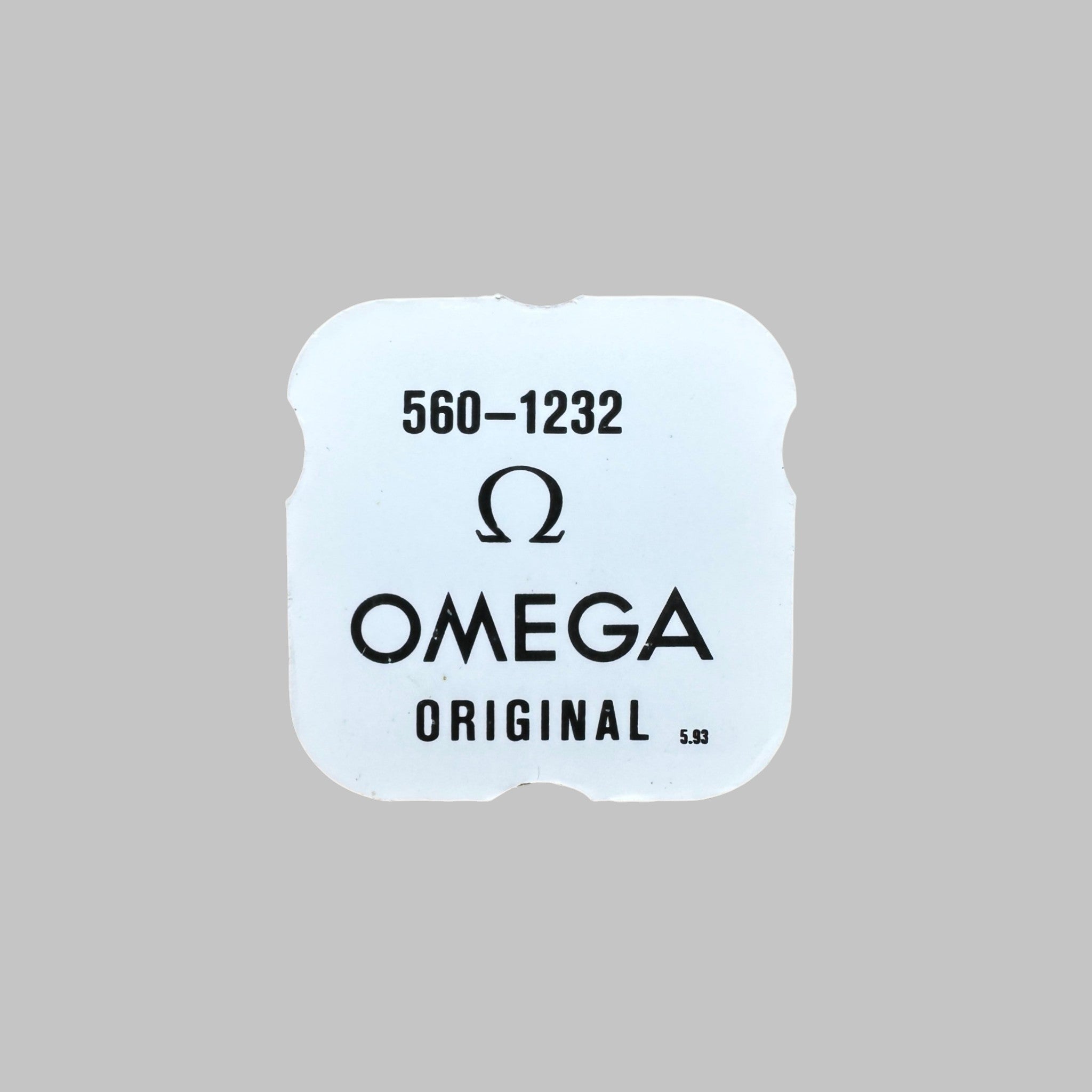 Genuine original vintage hour wheel from Omega for caliber 560 referenced with nomenclature 1232 - side view