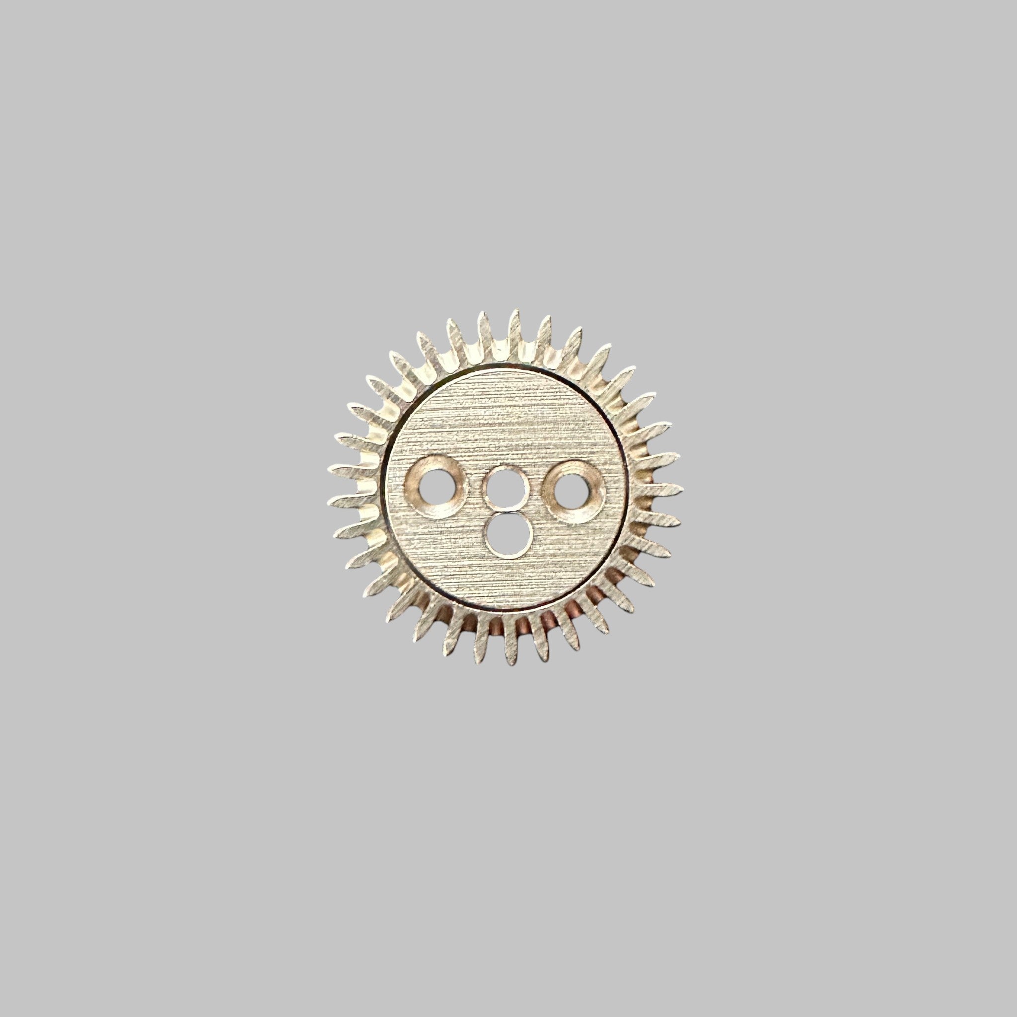 Genuine original vintage crown wheel with core from Omega for caliber 33.3 / LEMANIA 15 referenced with nomenclature 1101 - side view
