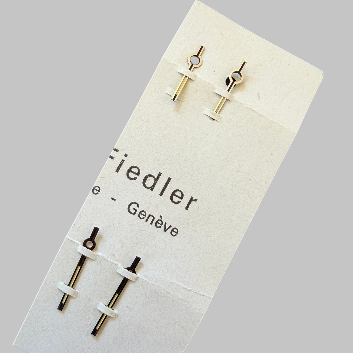 Genuine original vintage original hour and minute hands for model speedsonic from Omega for caliber 300Hz of line Speedsonic of the model 300Hz speedsonic - side view