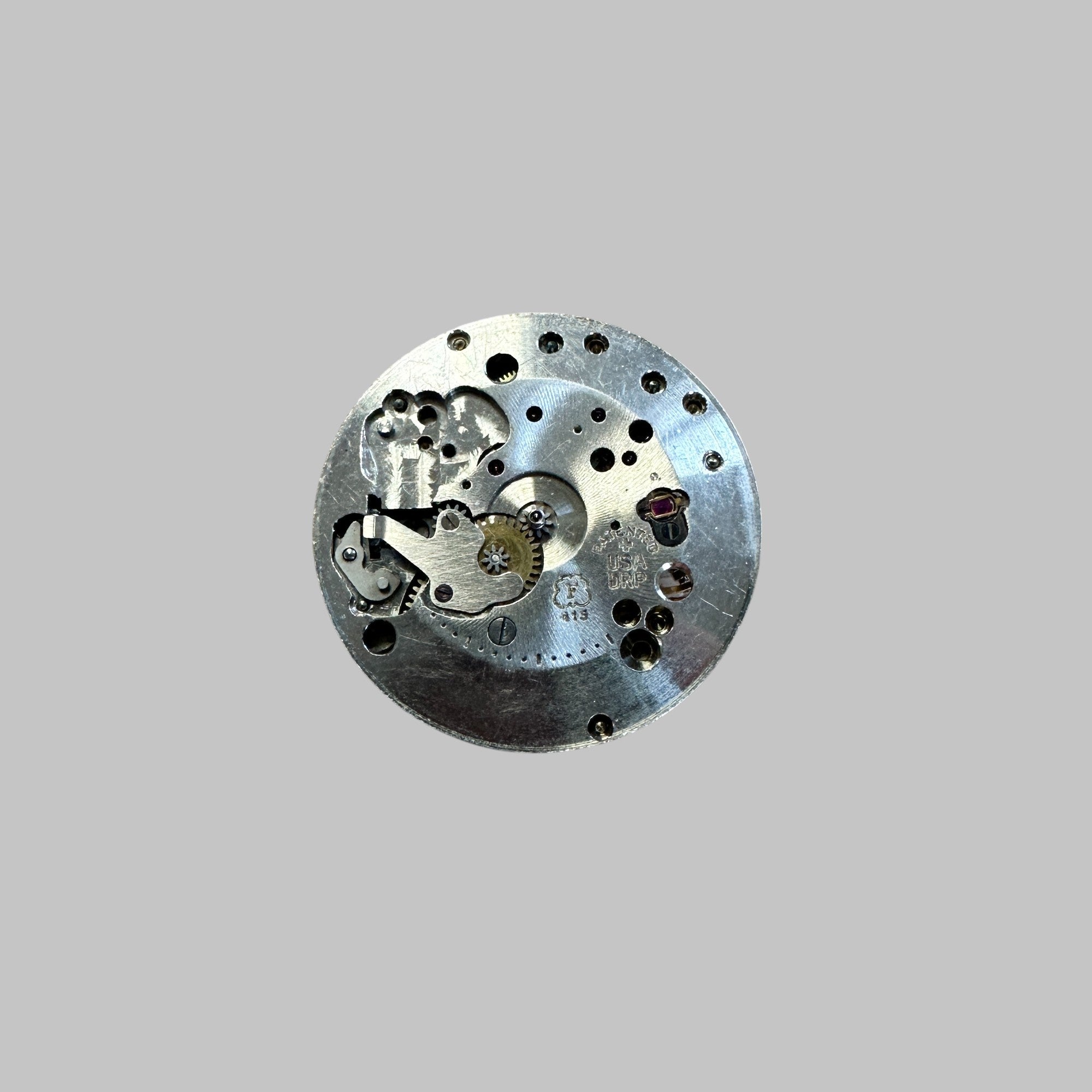 SELZA CAL. 415 - INCOMPLETE MOVEMENT BIDYNATOR GOOD, AUTOMATIC. MOVEMENT FOR PARTS. USA PATENTED