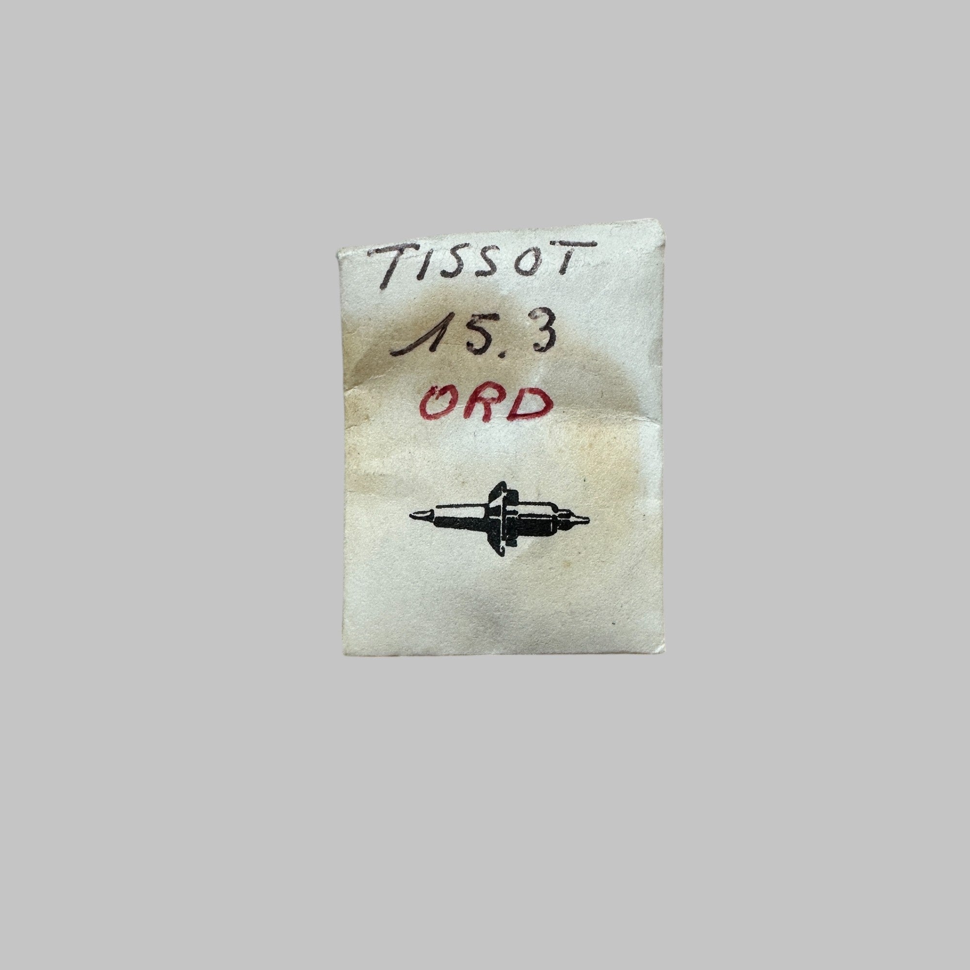 Genuine original vintage balance staff from TISSOT for caliber 15.3
